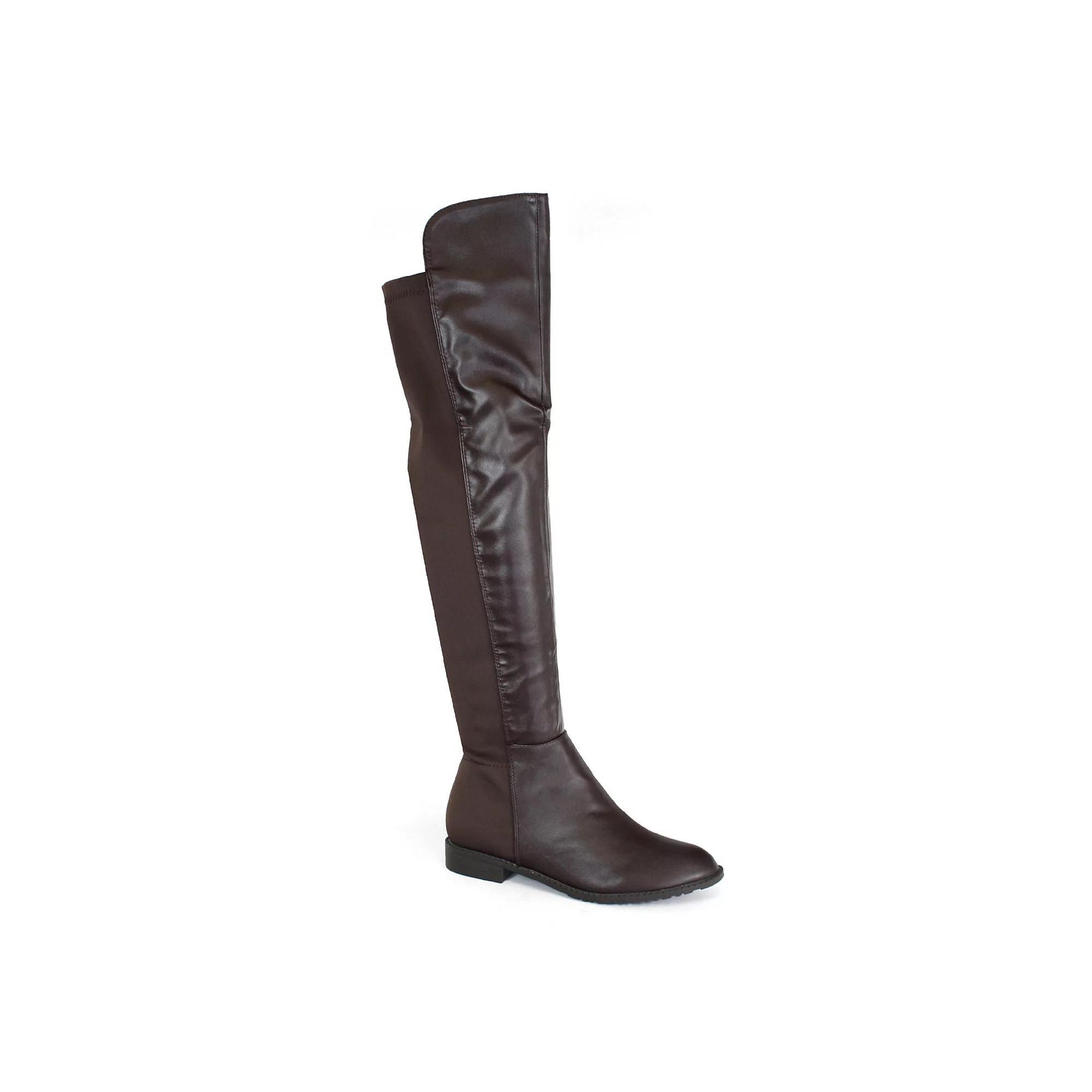 Yoki Erin 12 Women's Over-The-Knee Boots, Size: 6, Brown Product Image