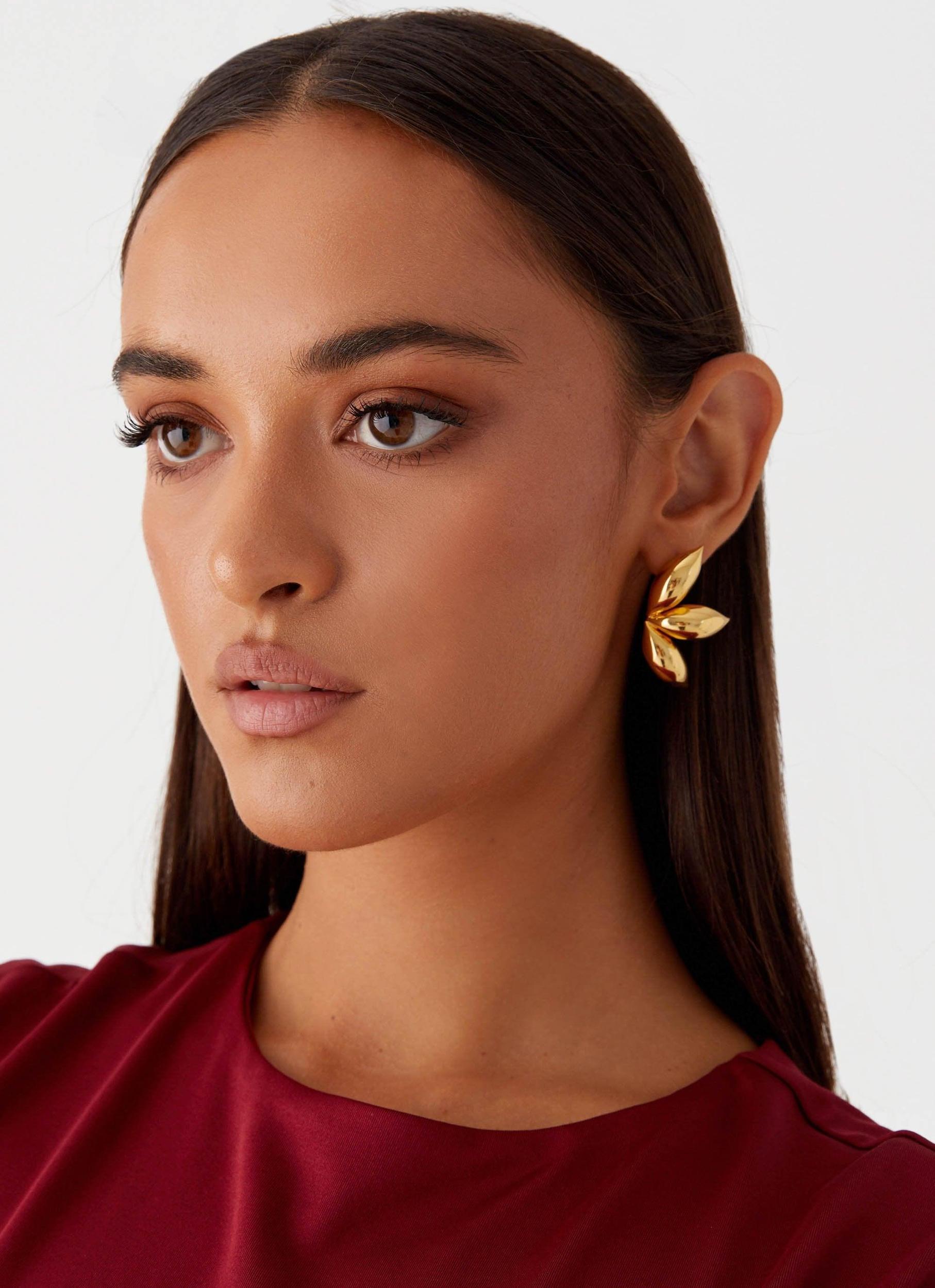 Priya Earrings - Gold Product Image