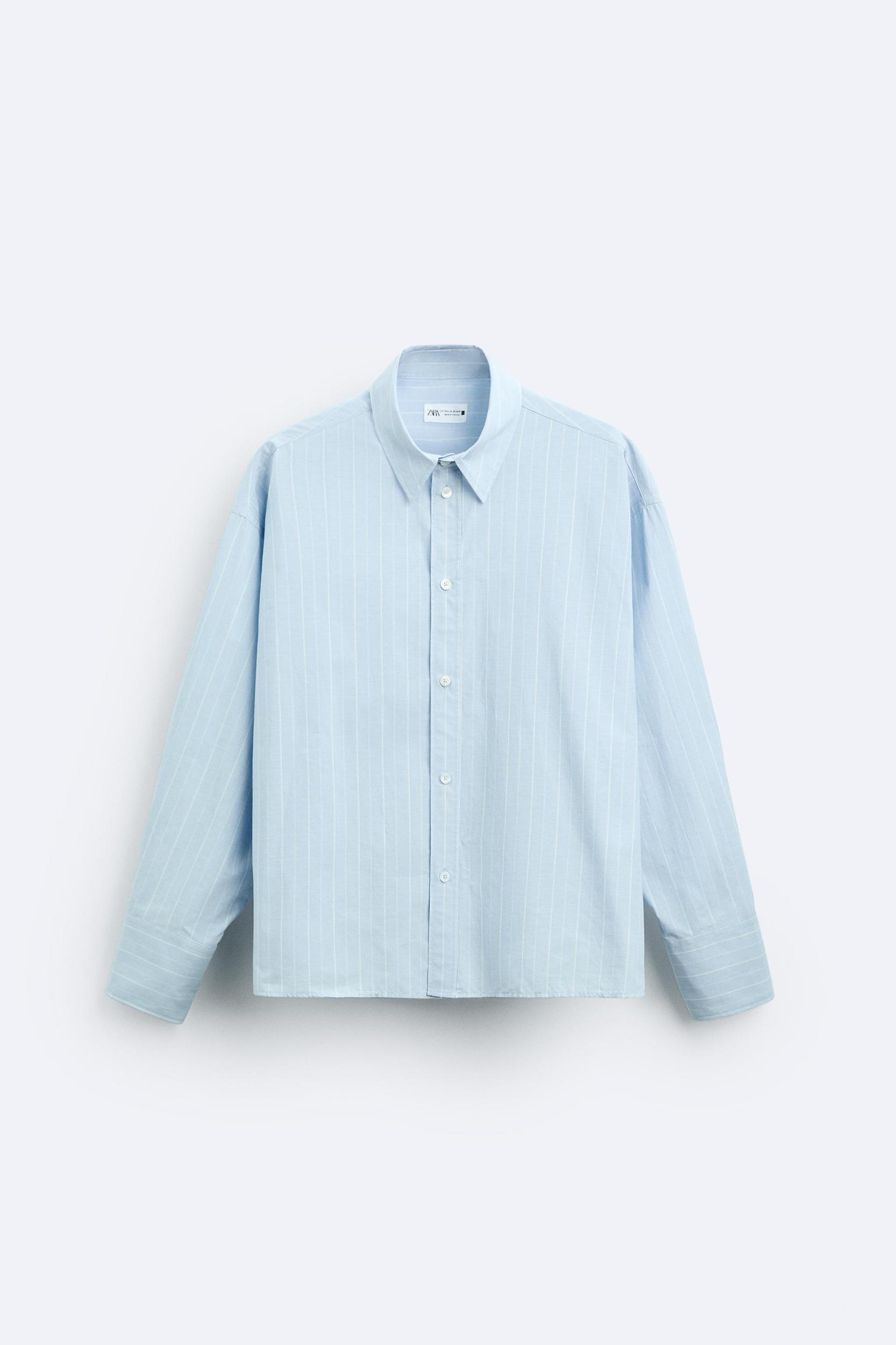 BOXY FIT STRIPED SHIRT Product Image