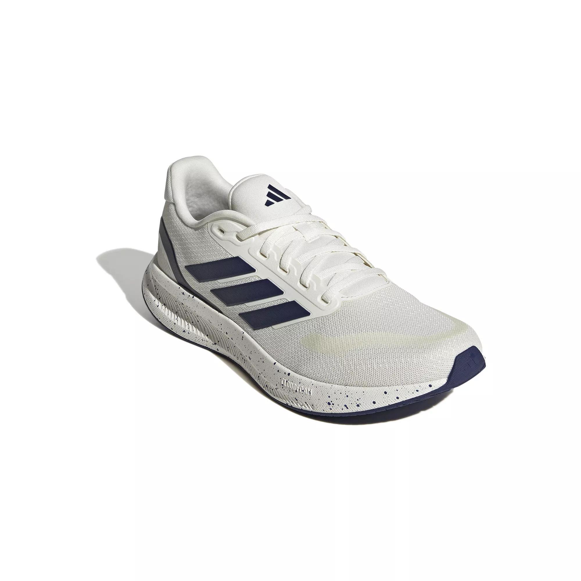 adidas Runfalcon 5 Men's Running Shoes, Size: 10.5, White Navy Black Product Image