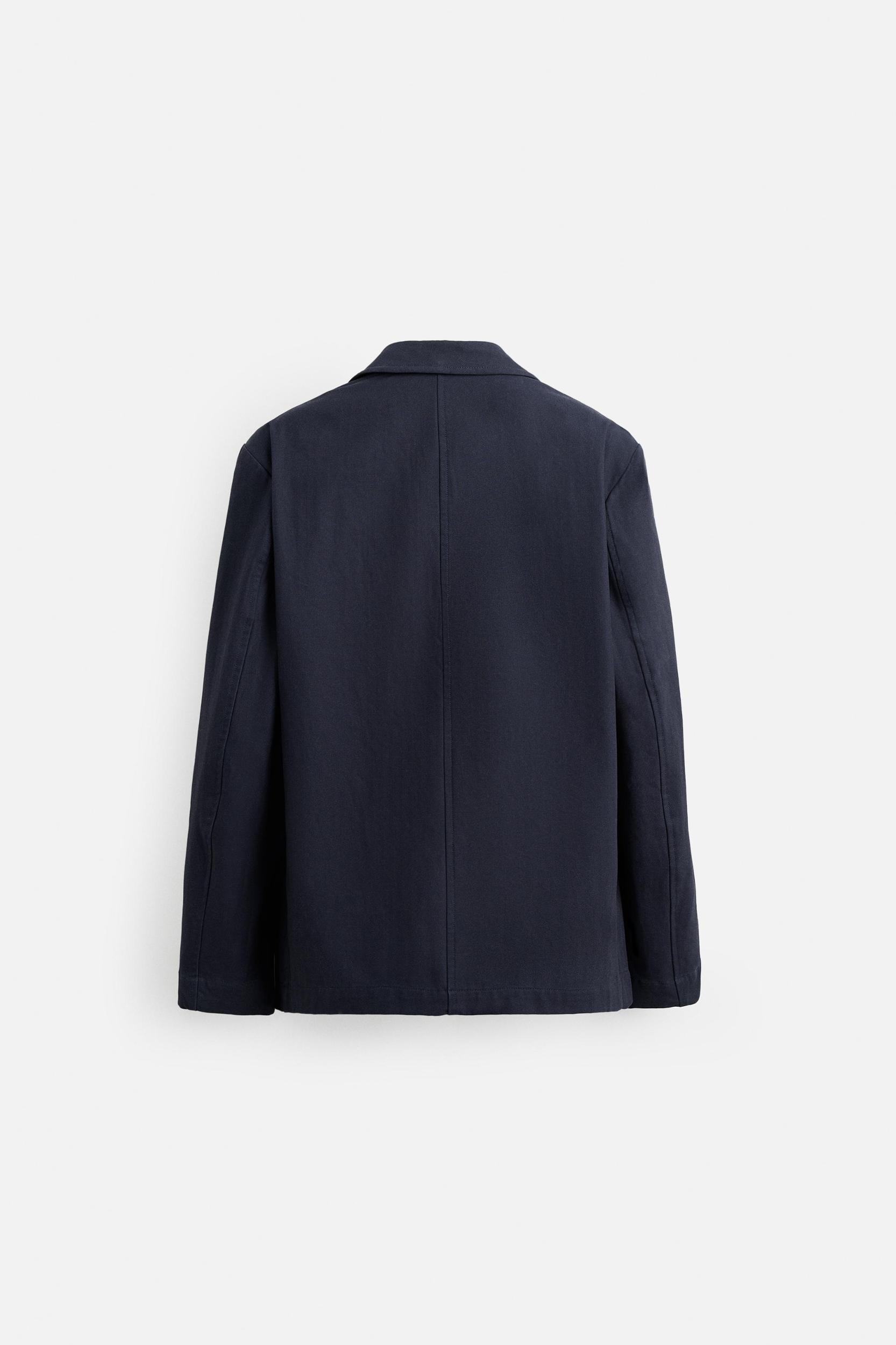 STRUCTURED HERRINGBONE OVERSHIRT Product Image