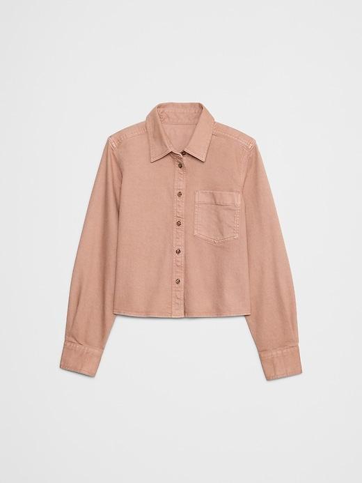 Boxy Button-Down Shirt Product Image