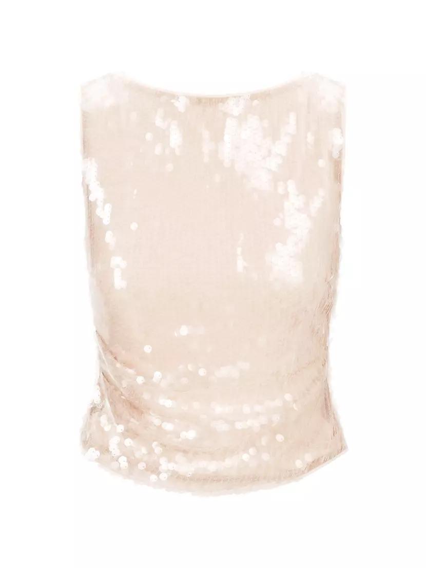 Eton Sequined Sleeveless Top Product Image