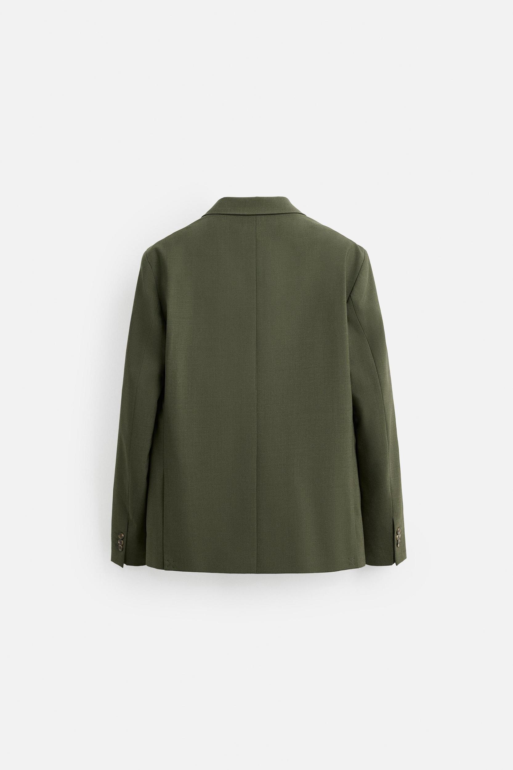 WOOL DOUBLE BREASTED SUIT BLAZER Product Image