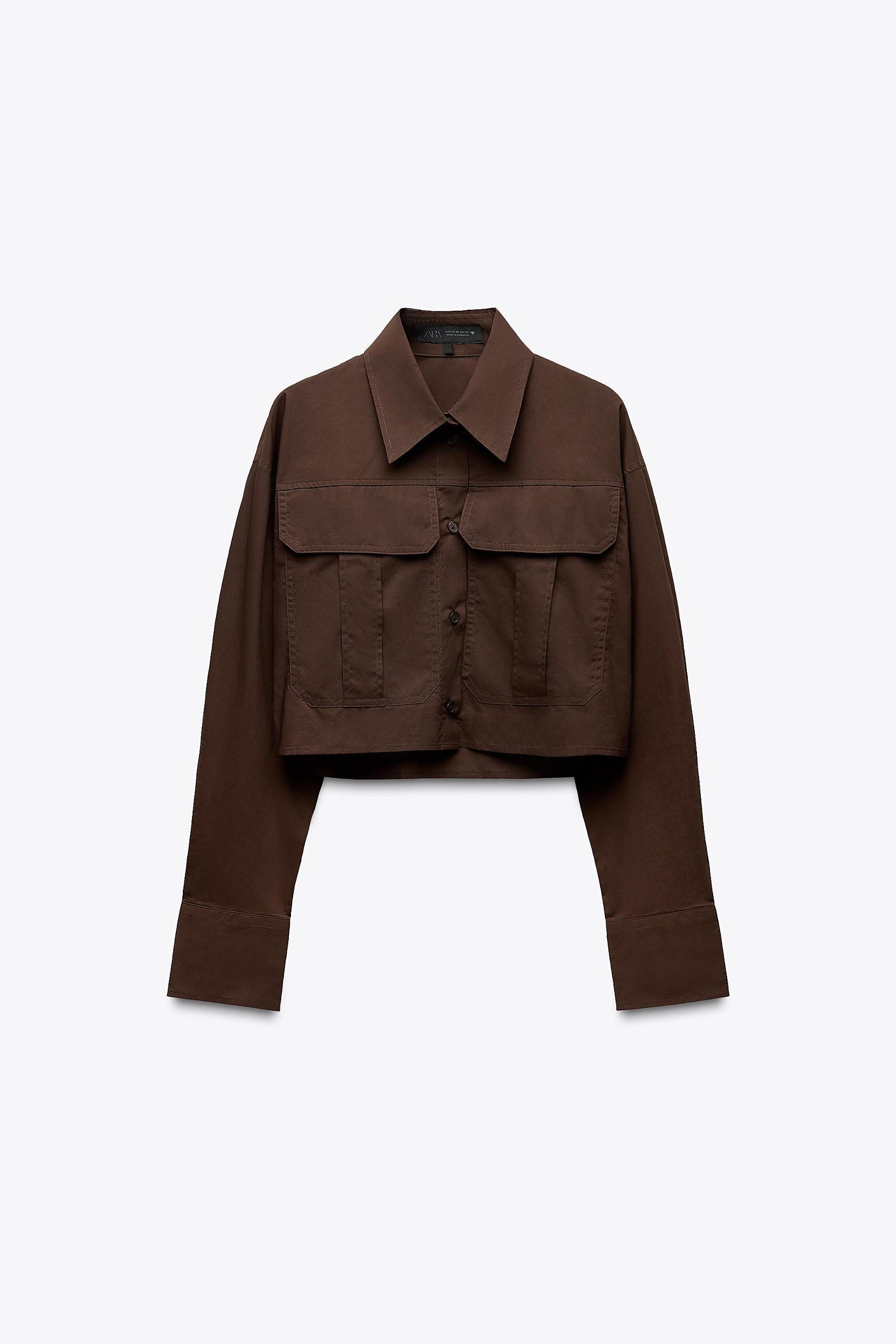 CROP POPLIN SHIRT Product Image