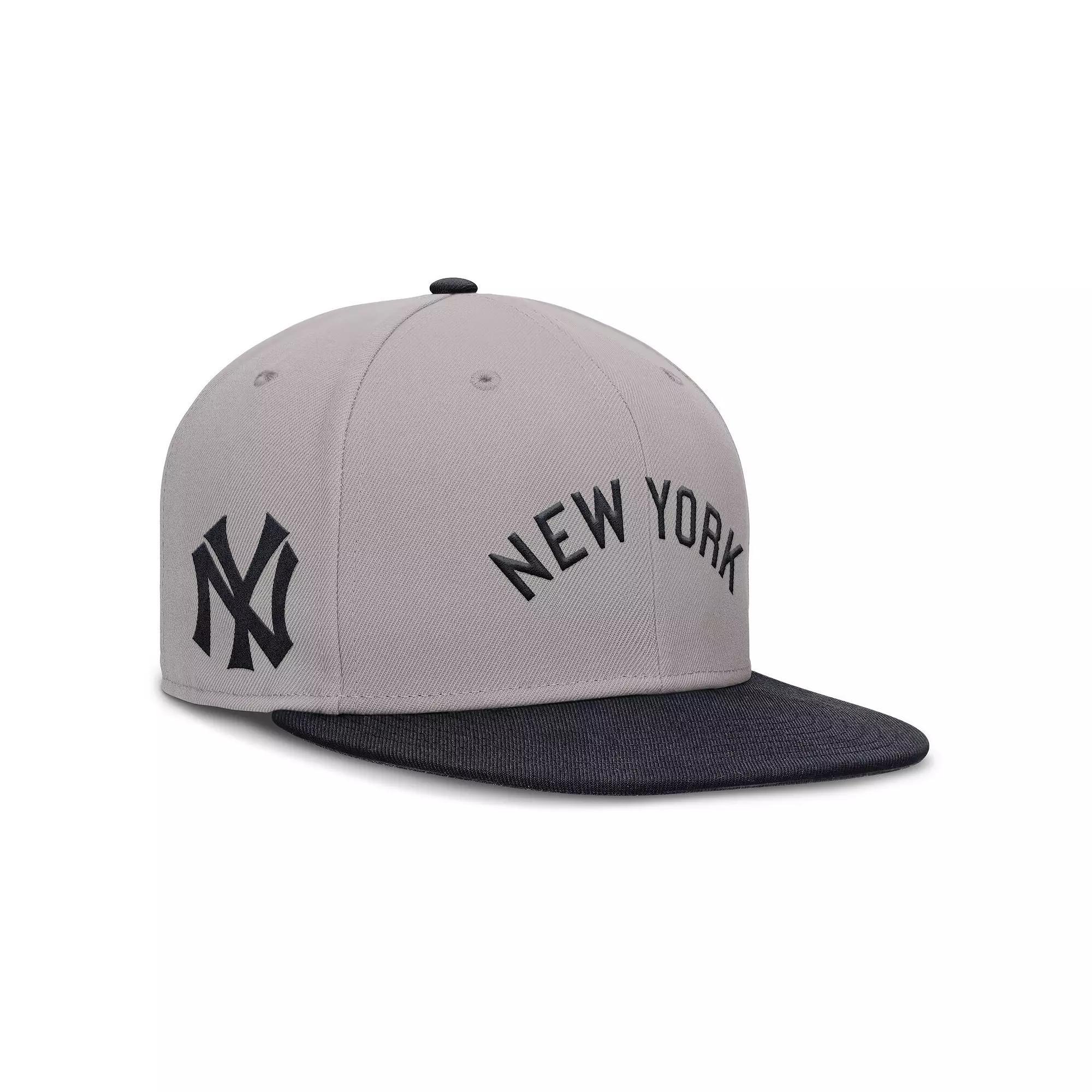 Men's Nike Gray New York Yankees True Performance Fitted Hat, Size: 7 1/4, Grey Product Image