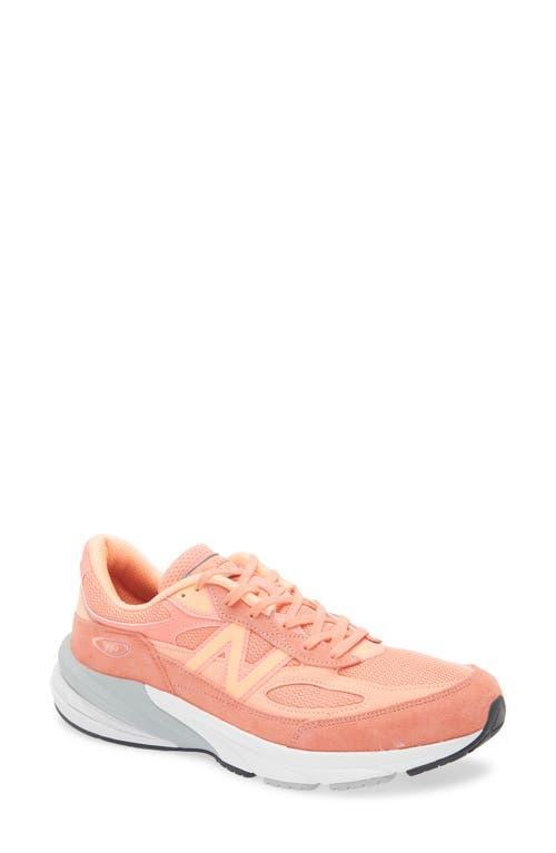 New Balance Gender Inclusive Made in USA 990v6 Sneaker in Sunrise/Purple at Nordstrom, Size 7 Women's Product Image