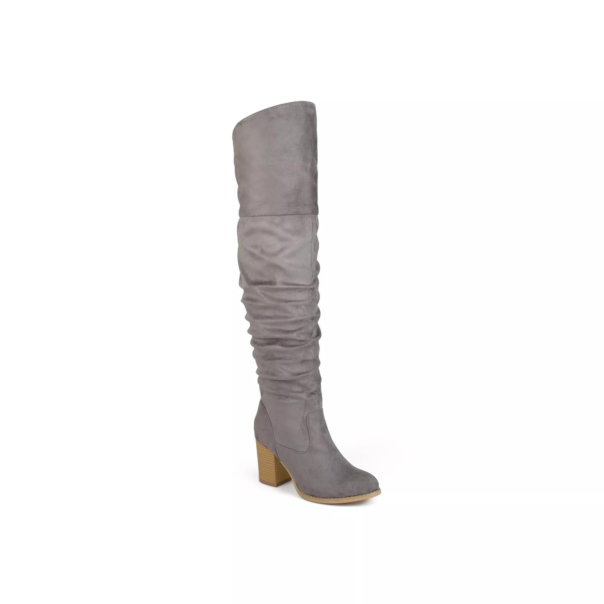 Journee Kaison Womens Tall Boots Grey Product Image