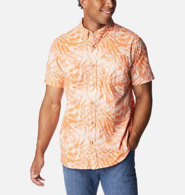 Men's Columbia Rapid Rivers™ Printed Button-Down Shirt, Size: Small, Blue Deserted Product Image