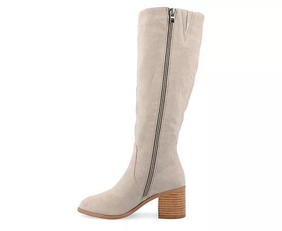 Journee Tru Comfort Foam Womens Romilly Calf Boots Grey Product Image