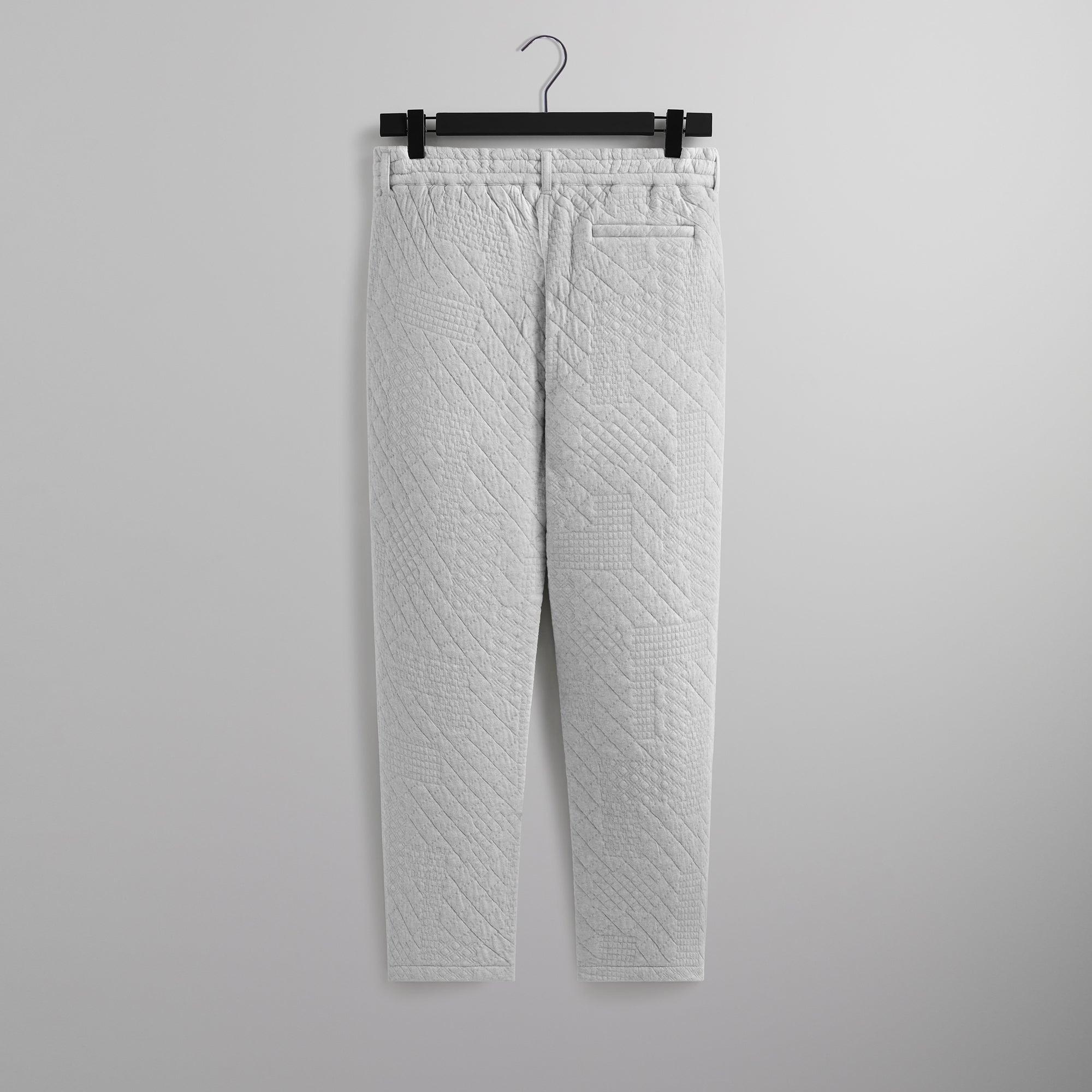 Kith Mixed Stitch Interlock Garrison Pant - Light Heather Grey Male Product Image