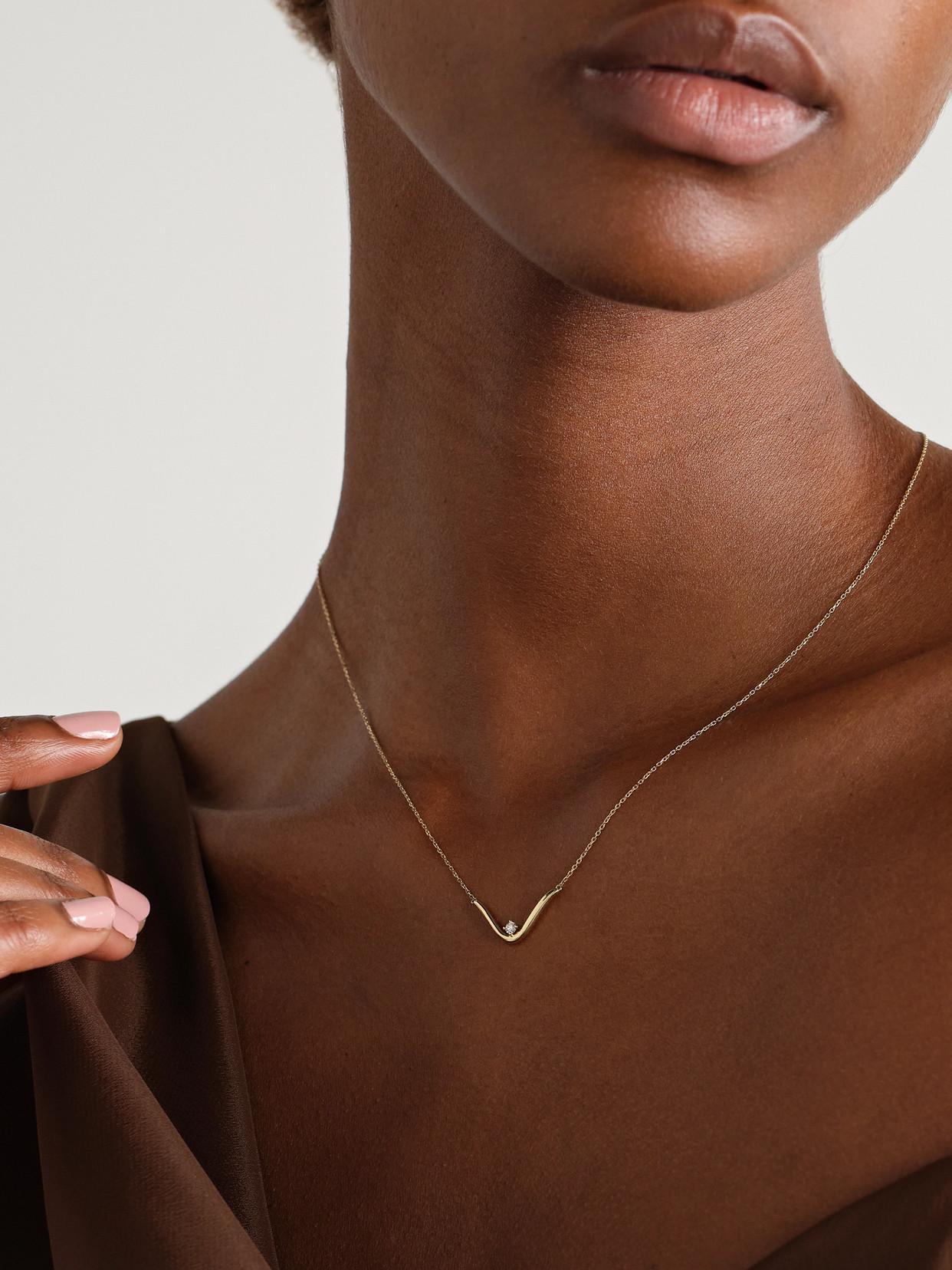 MIZUKI 14-karat Gold Diamond Necklace Product Image