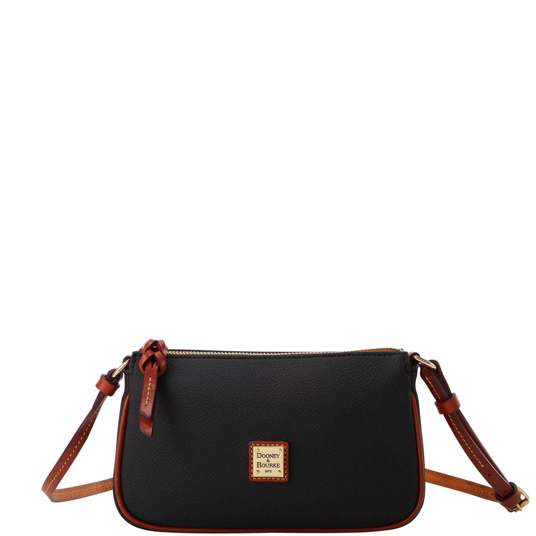Dooney & Bourke Womens Kirby Lexi Crossbody Coated Cotton Shoulder Bag in Black Product Image