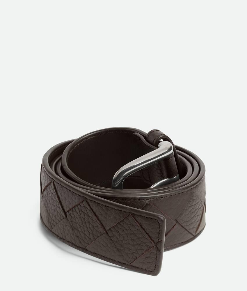 Men's Intrecciato Taurillon Belt in Fondant Product Image