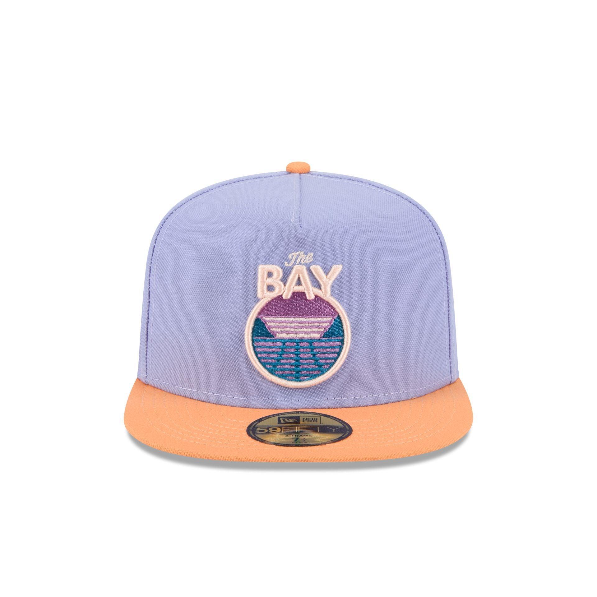 Golden State Warriors Lavender 59FIFTY A-Frame Fitted Hat Male Product Image