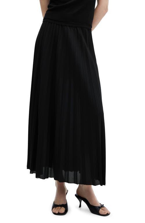 Mango Womens Pleated Long Skirt Product Image
