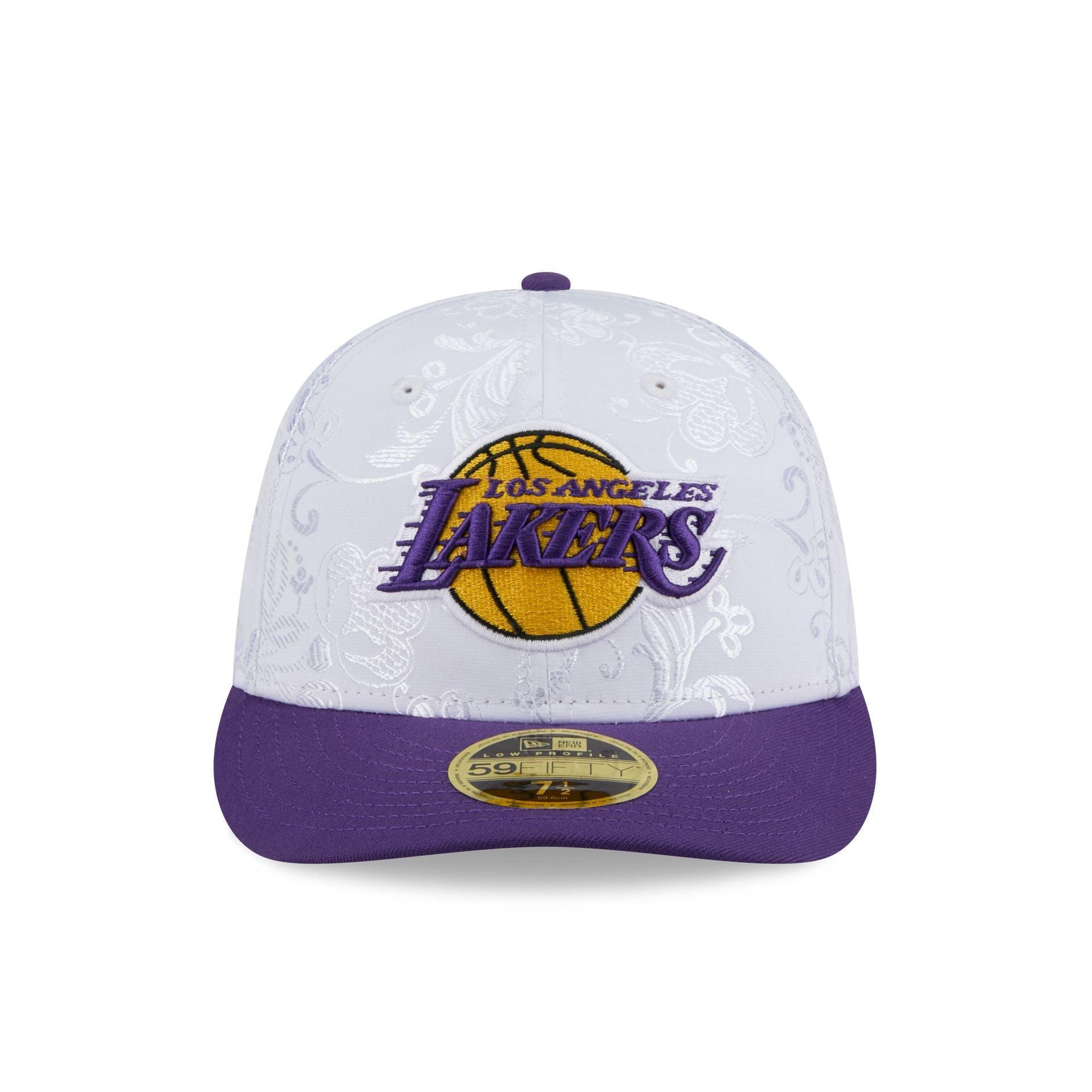 Los Angeles Lakers Floral Shine Low Profile 59FIFTY Fitted Hat Male Product Image