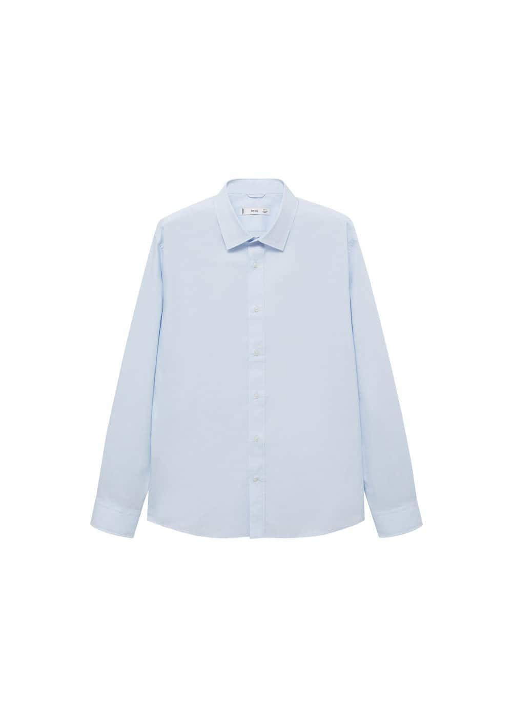 Regular-fit 100% cotton shirt - Men | MANGO USA Product Image