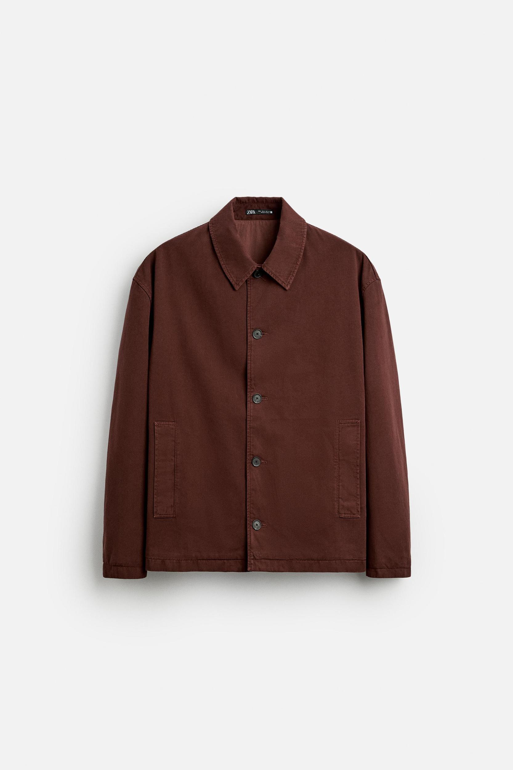 STRUCTURED TWILL OVERSHIRT Product Image
