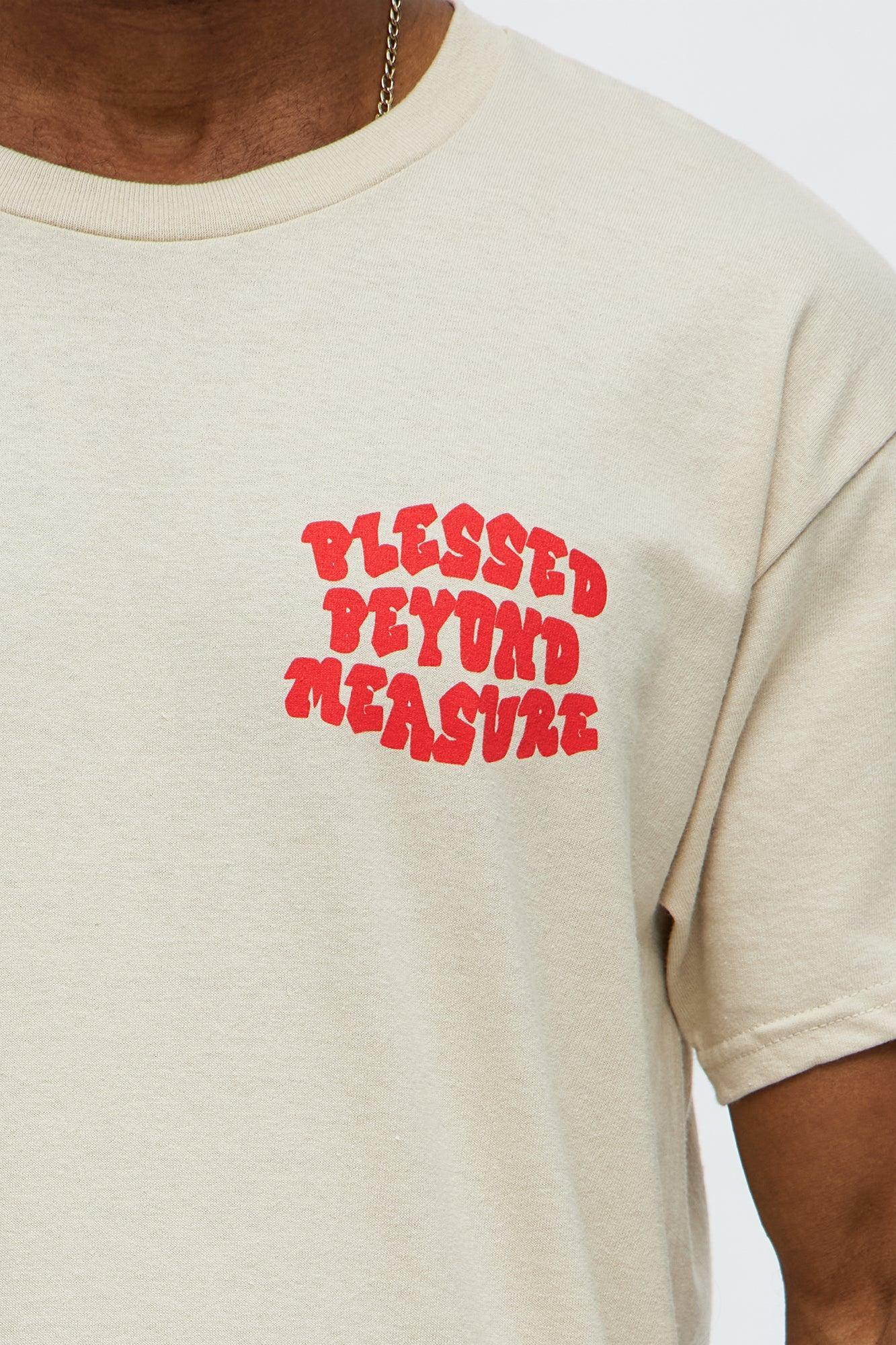 Blessed Beyond Pleasure Short Sleeve Tee - Sand Product Image
