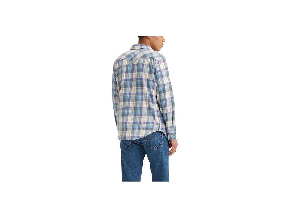 Levi's(r) Mens Classic Western Standard (Zeke Plaid Bleached Denim) Men's Clothing Product Image