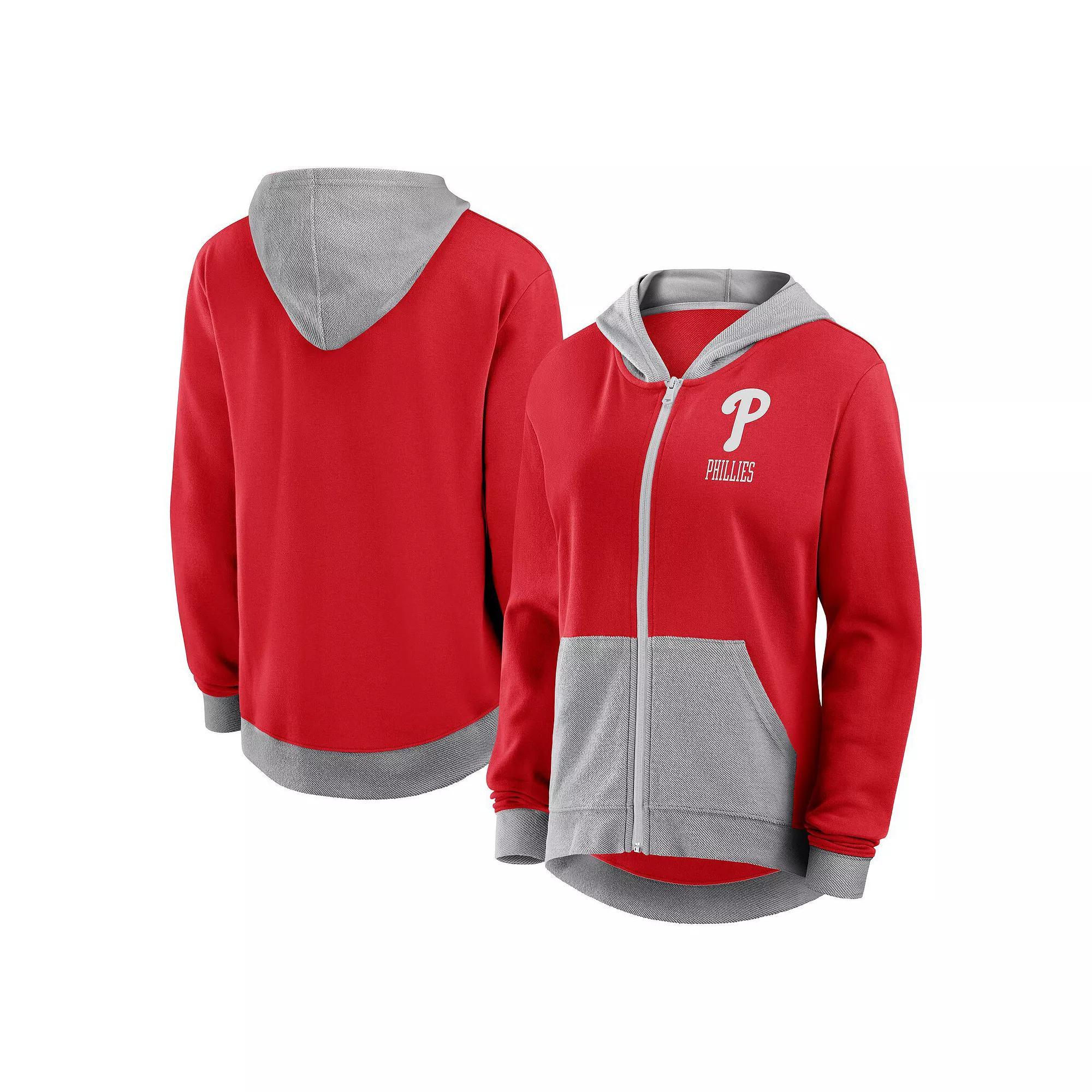Women's  Burgundy Washington Commanders Hit It French Terry Full-Zip Hoodie, Size: XS, Wft Med Re Product Image