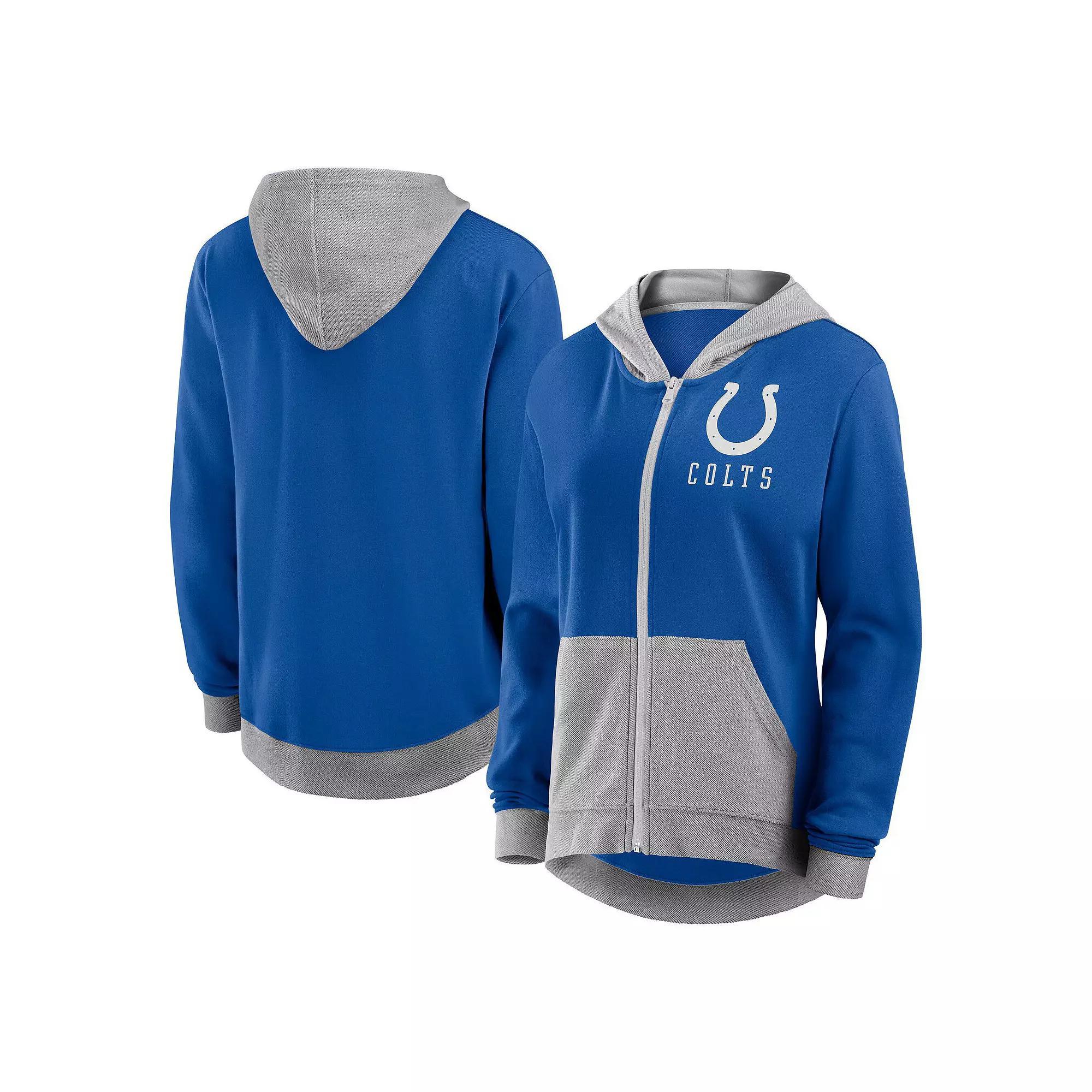 Women's Fanatics  Royal Los Angeles Dodgers Hit It French Terry Full-Zip Hoodie, Size: Small, Blue Product Image