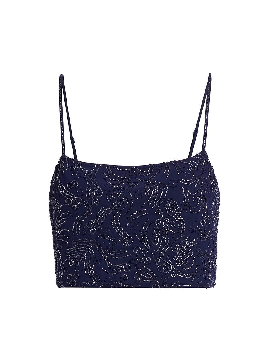 Womens Fermo Beaded Crop Top Product Image