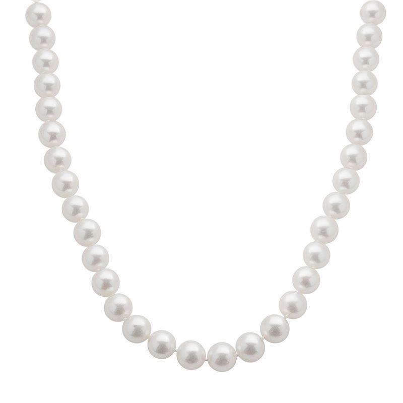 18k White Gold AA Akoya Cultured Pearl Necklace - 16 in., Womens Product Image
