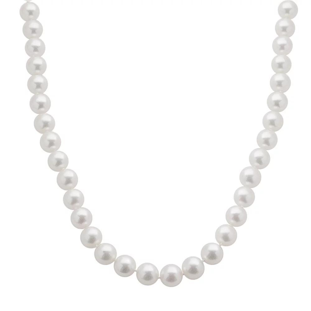 18k White Gold AA Akoya Cultured Pearl Necklace - 16 in., Womens Product Image