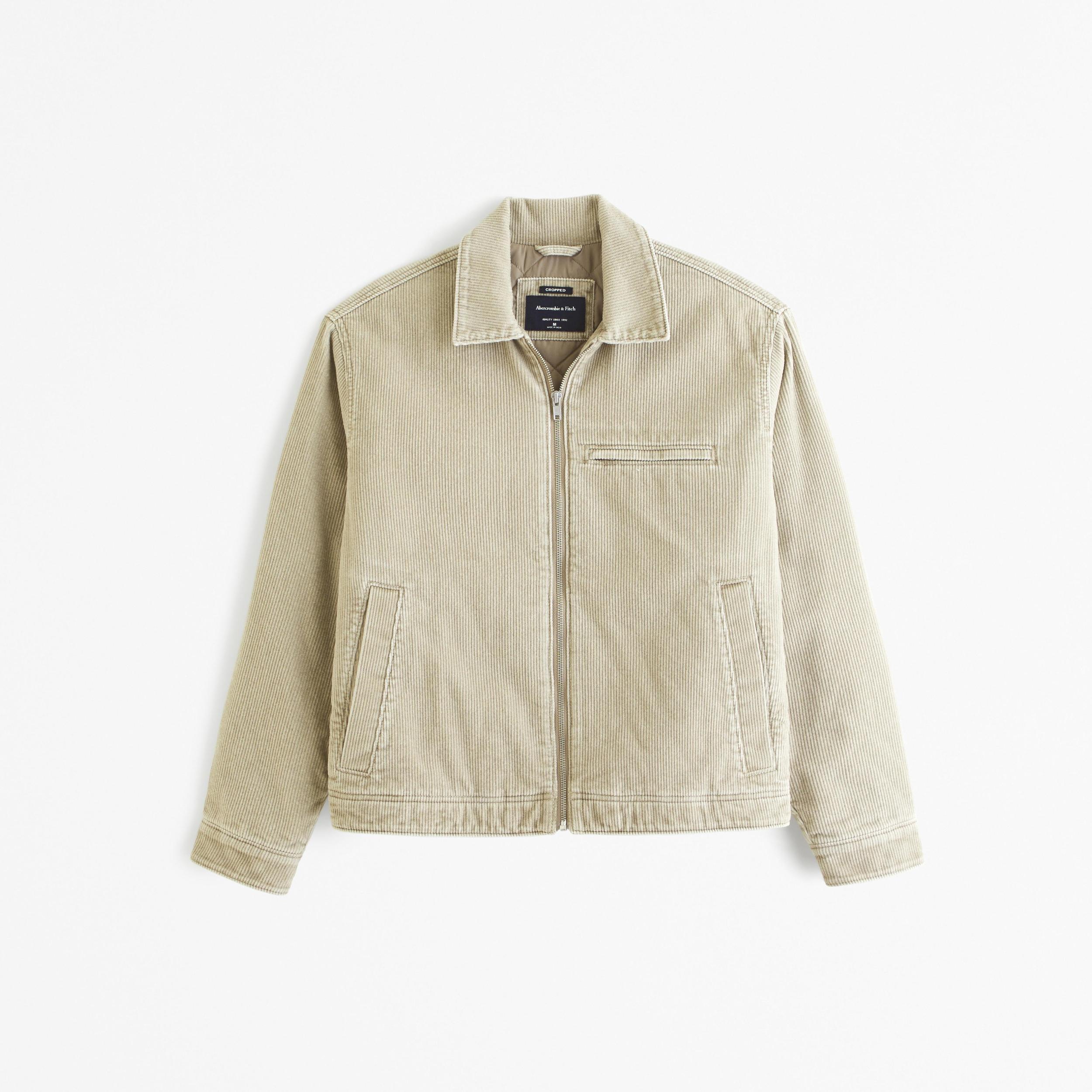 Cropped Zip Workwear Jacket Product Image