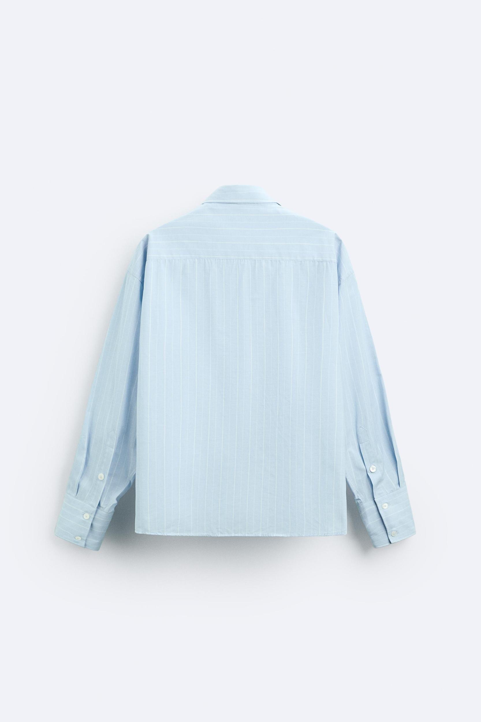 BOXY FIT STRIPED SHIRT Product Image