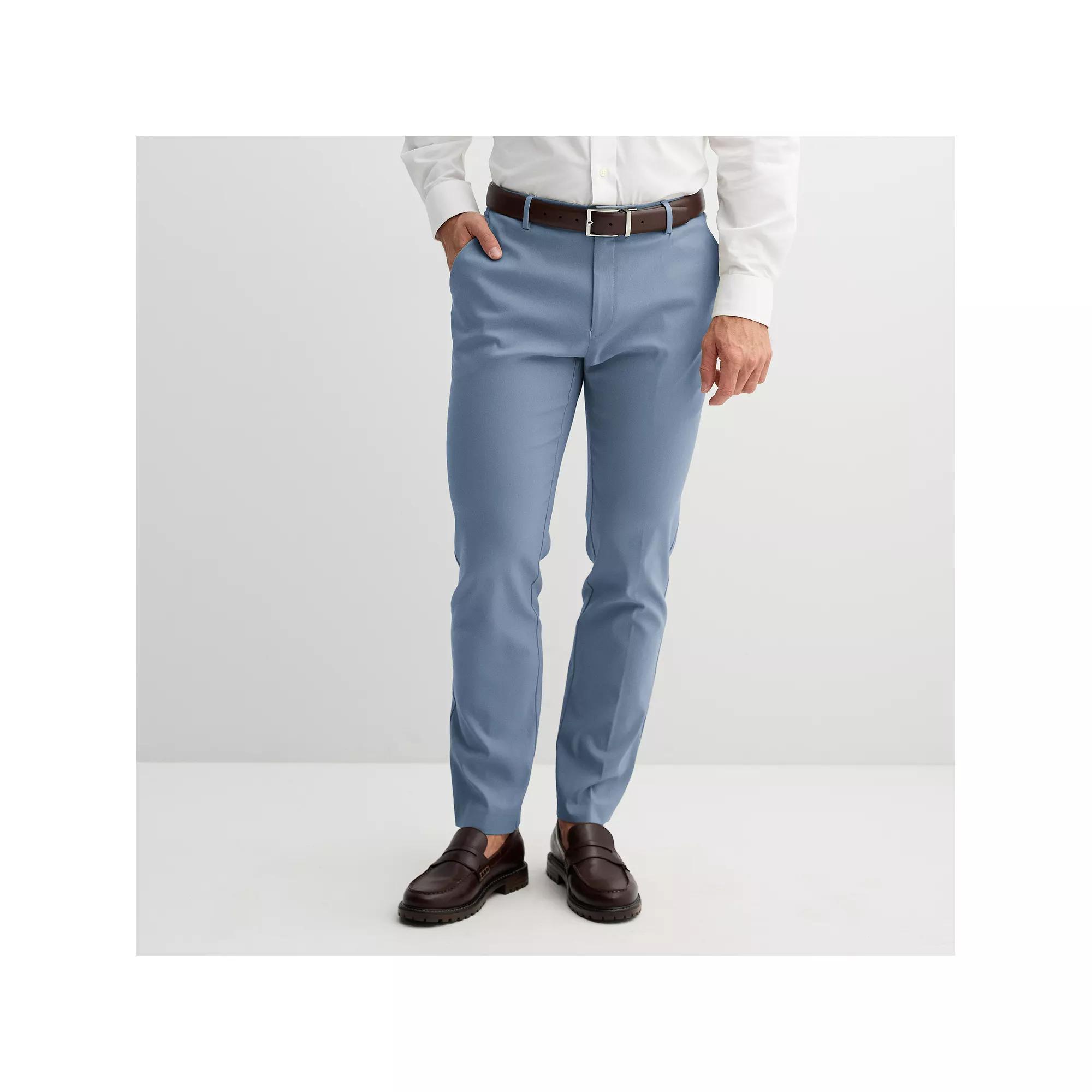 Men's Apt. 9® Premier Flex Slim-Fit Stretch Dress Pants, Size: 32 X 32, Light Blue Product Image