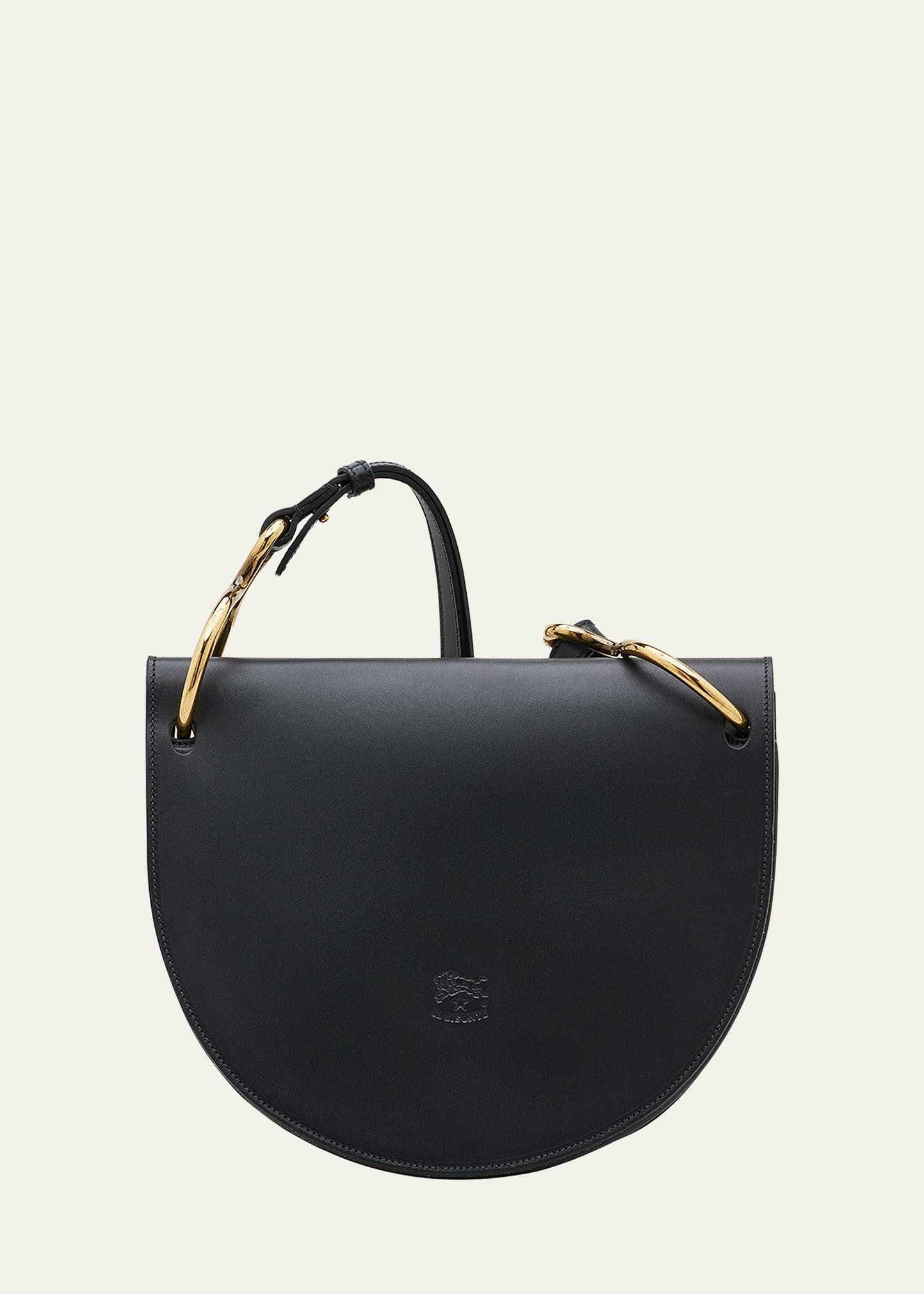 Womens Vachetta Leather Saddle Bag Product Image