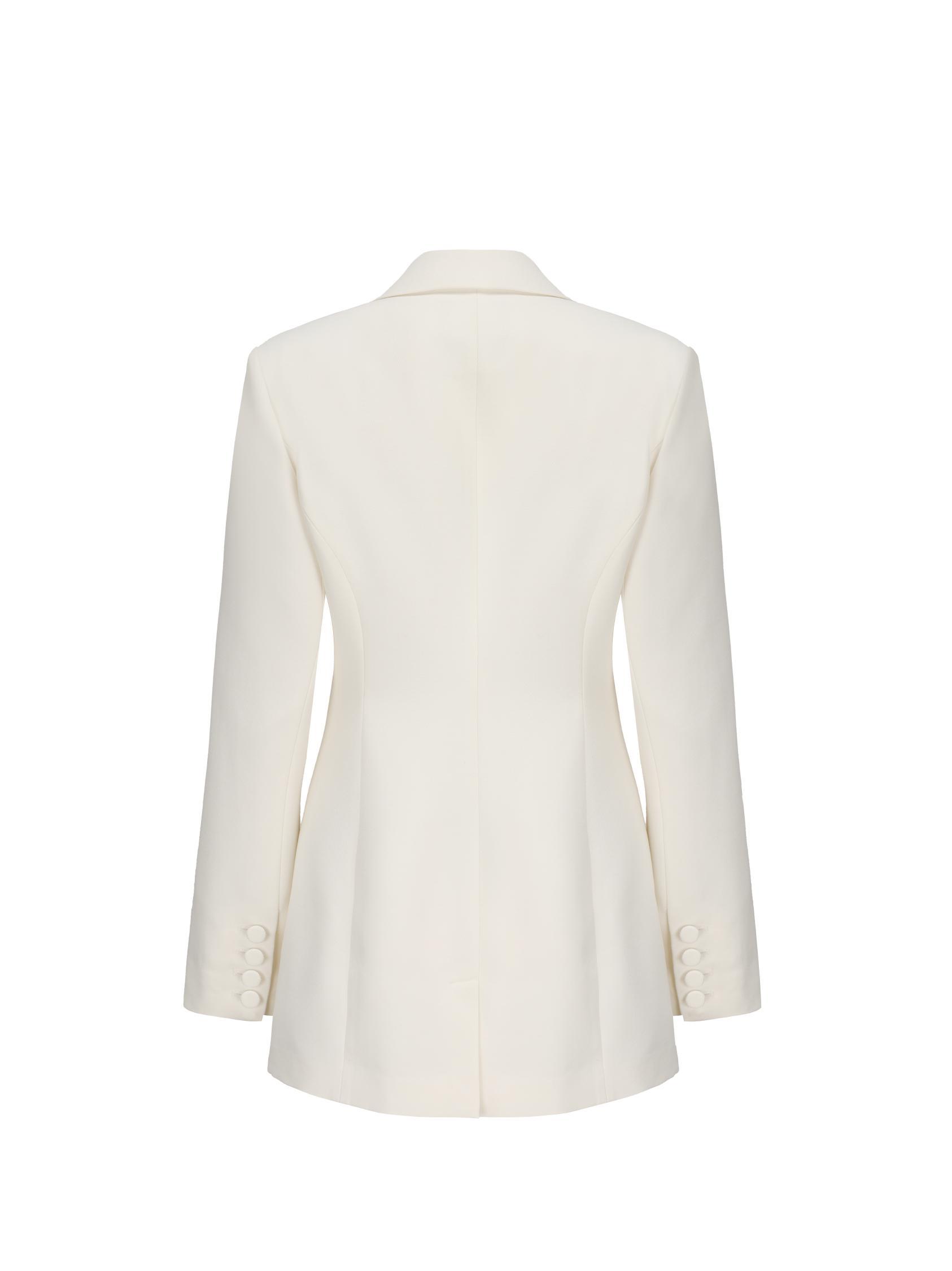 Thalia Suit Jacket (White) (Final Sale) Product Image