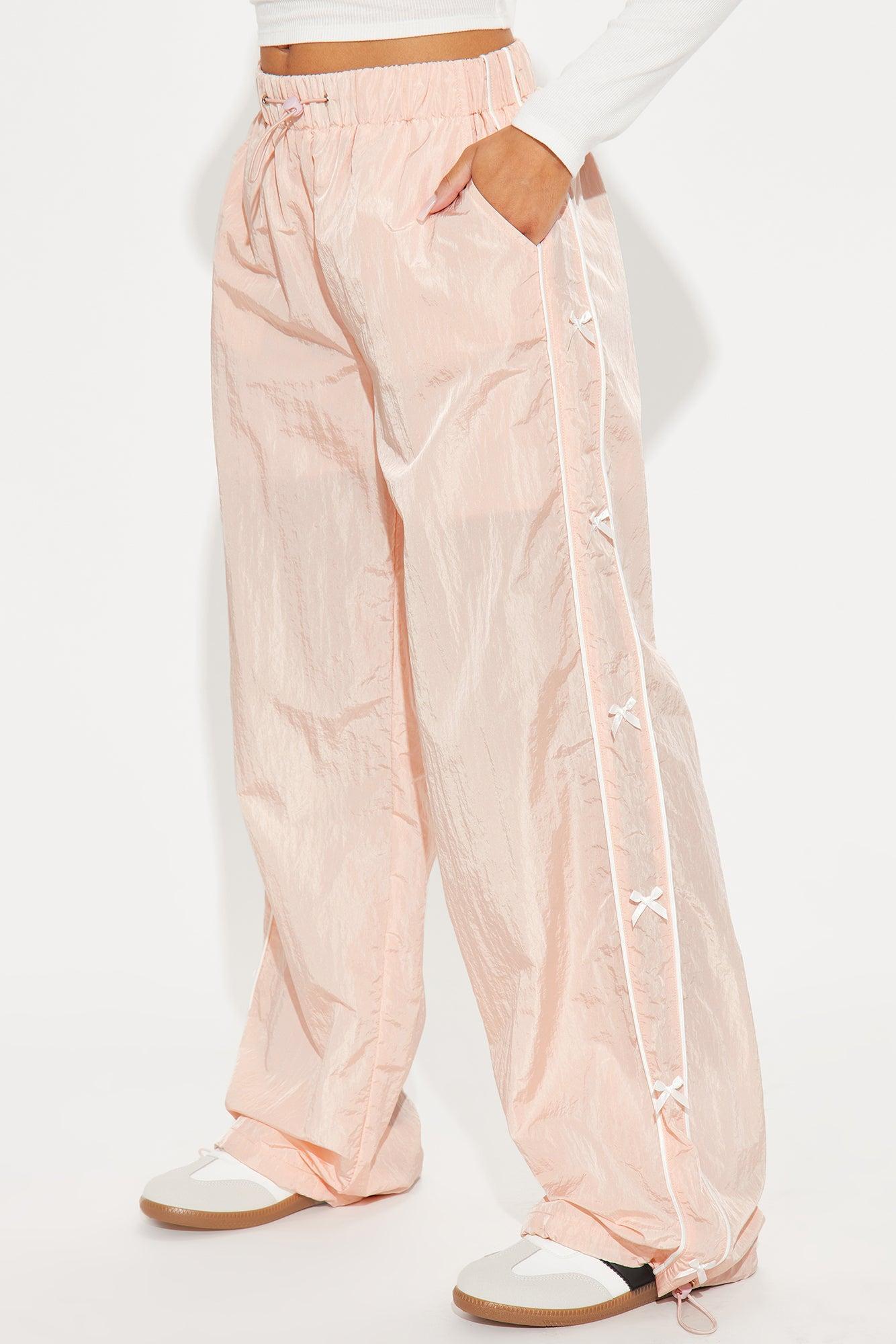 Trina Windbreaker Track Pant - Blush Product Image