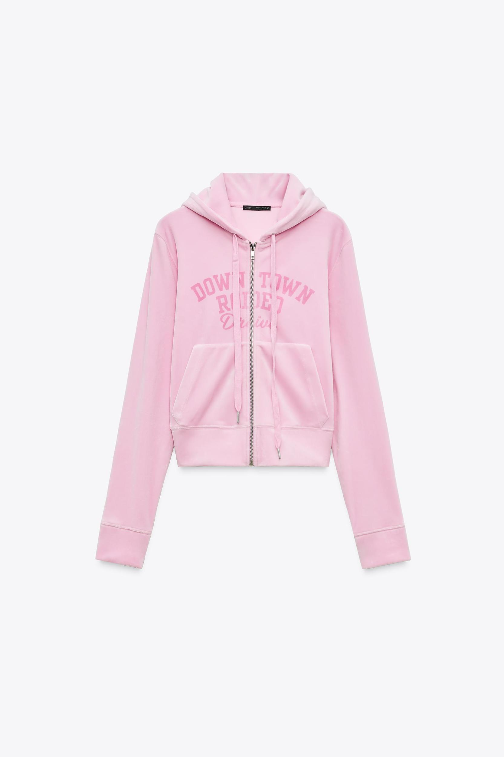 VELVET HOODED JACKET Product Image