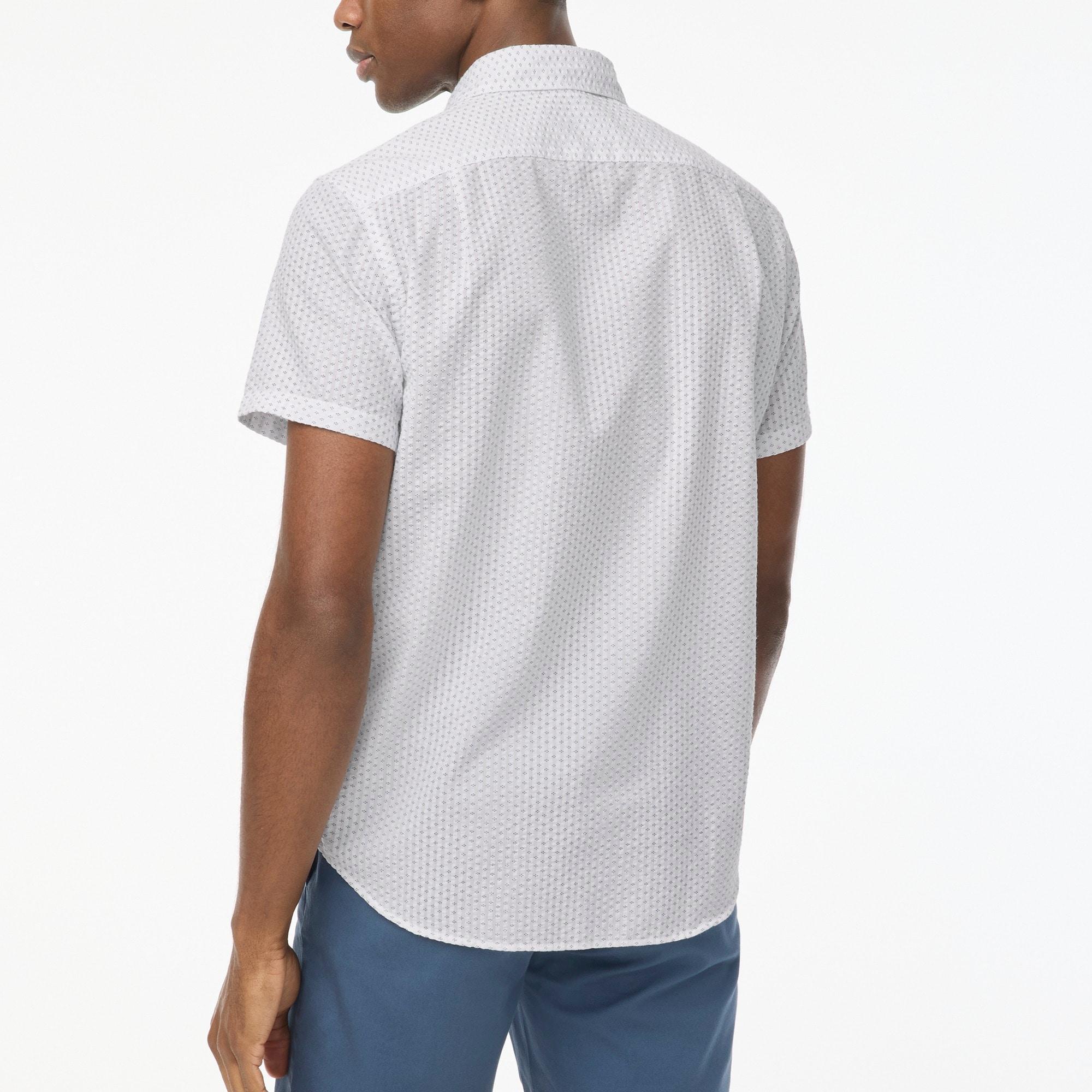 Short-sleeve seersucker shirt Product Image