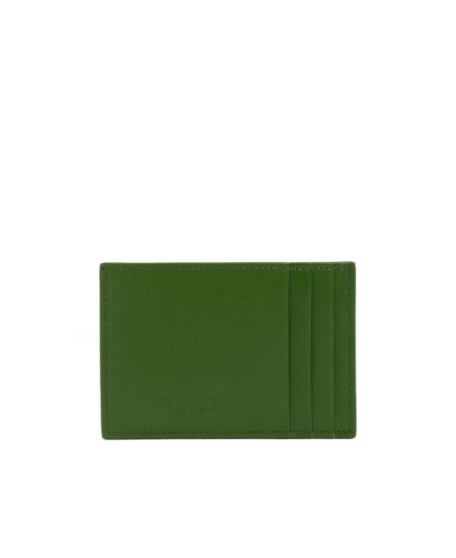 BOTTEGA VENETA Logo Card Bag In Green Product Image