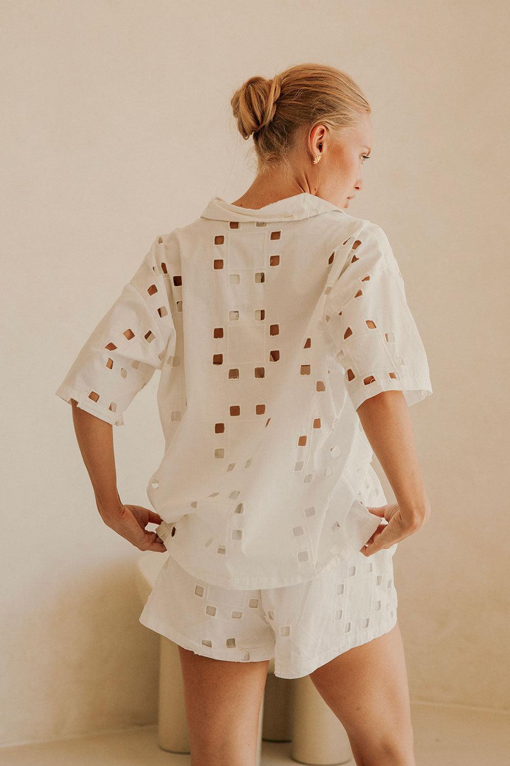 Ellakai Top - Cutwork Product Image