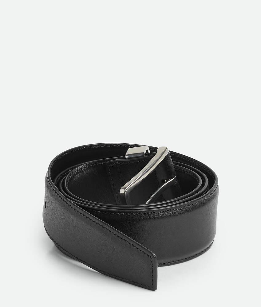 Men's Intreccio Loop Belt in Black Product Image
