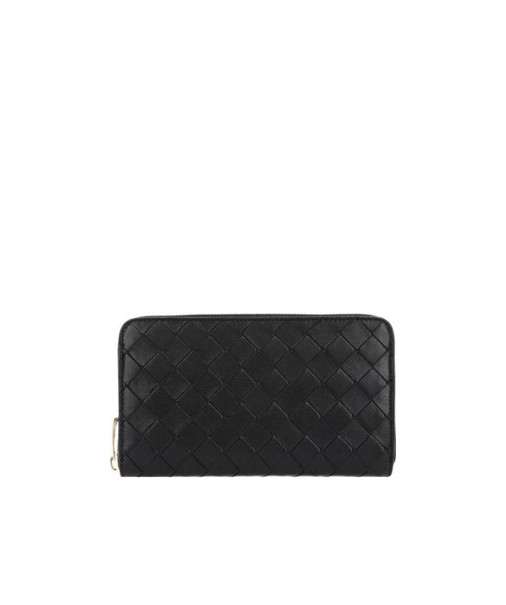 BOTTEGA VENETA Intrecciato Leather Wallet In Black Product Image