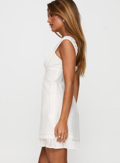 Eternally Yours Mini Dress White Product Image