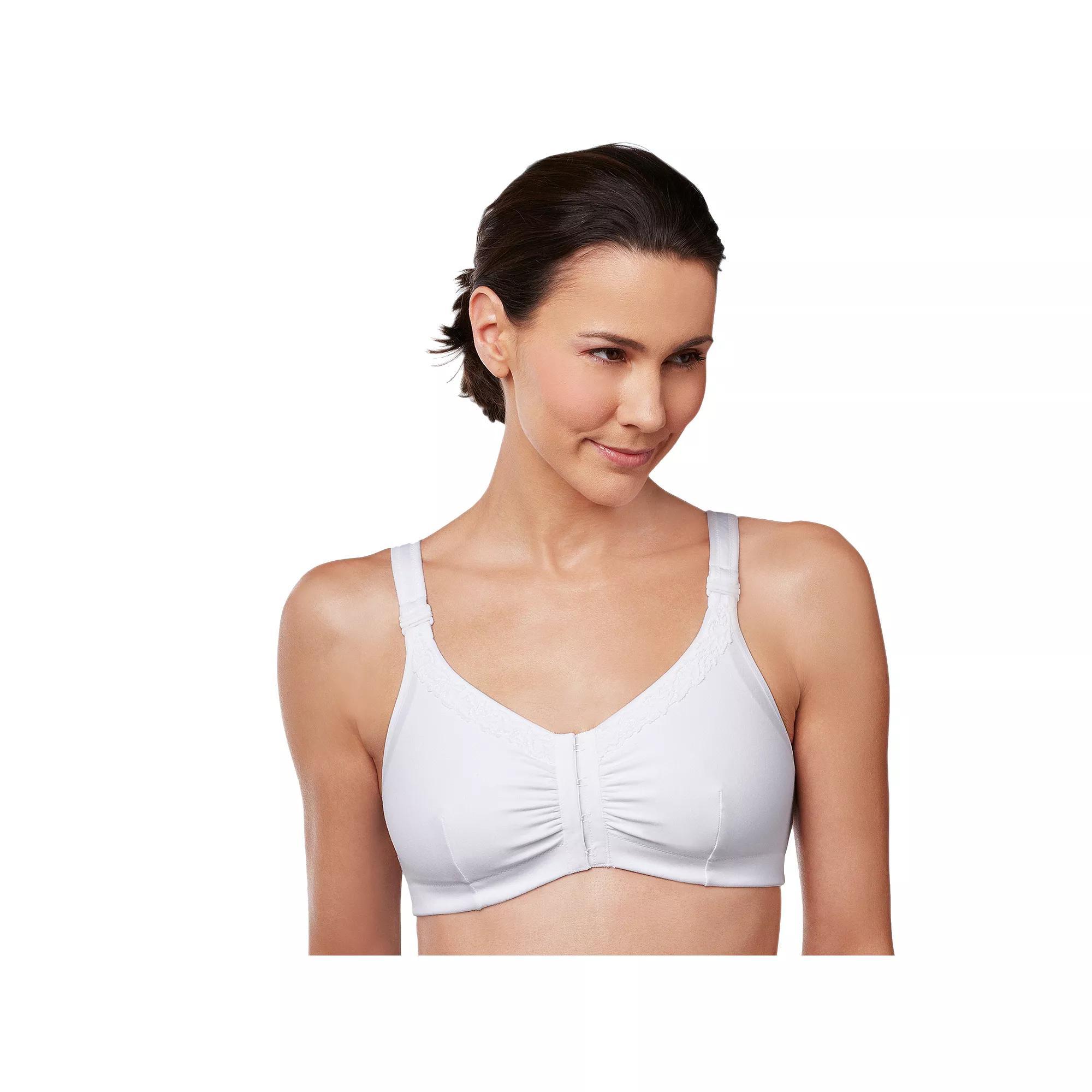 Amoena Mastectomy Bra: Hannah Post-Surgical Front Closure, Women's, Size: Small C/D, White Product Image