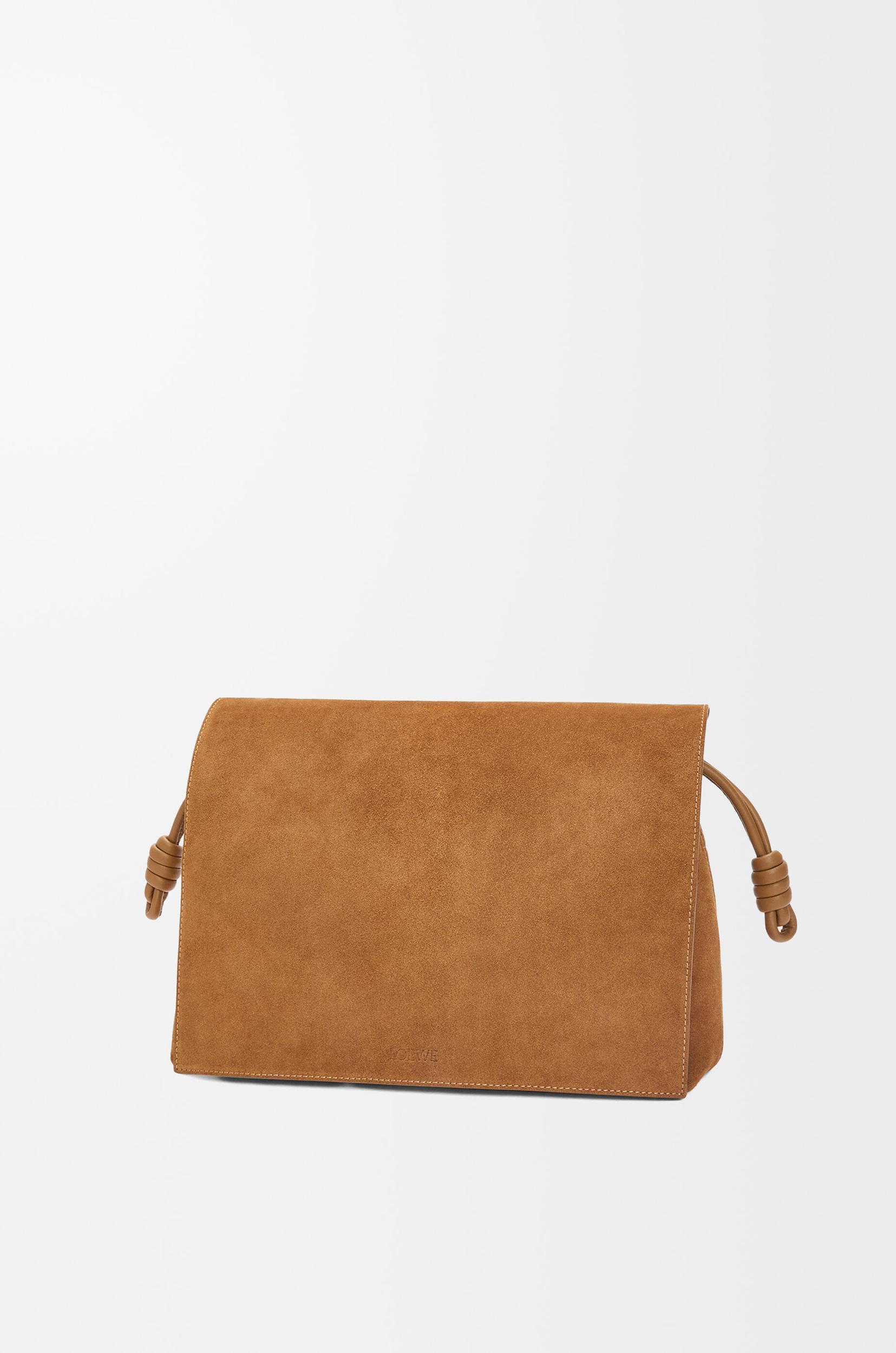 Flamenco satchel in suede calfskin Product Image
