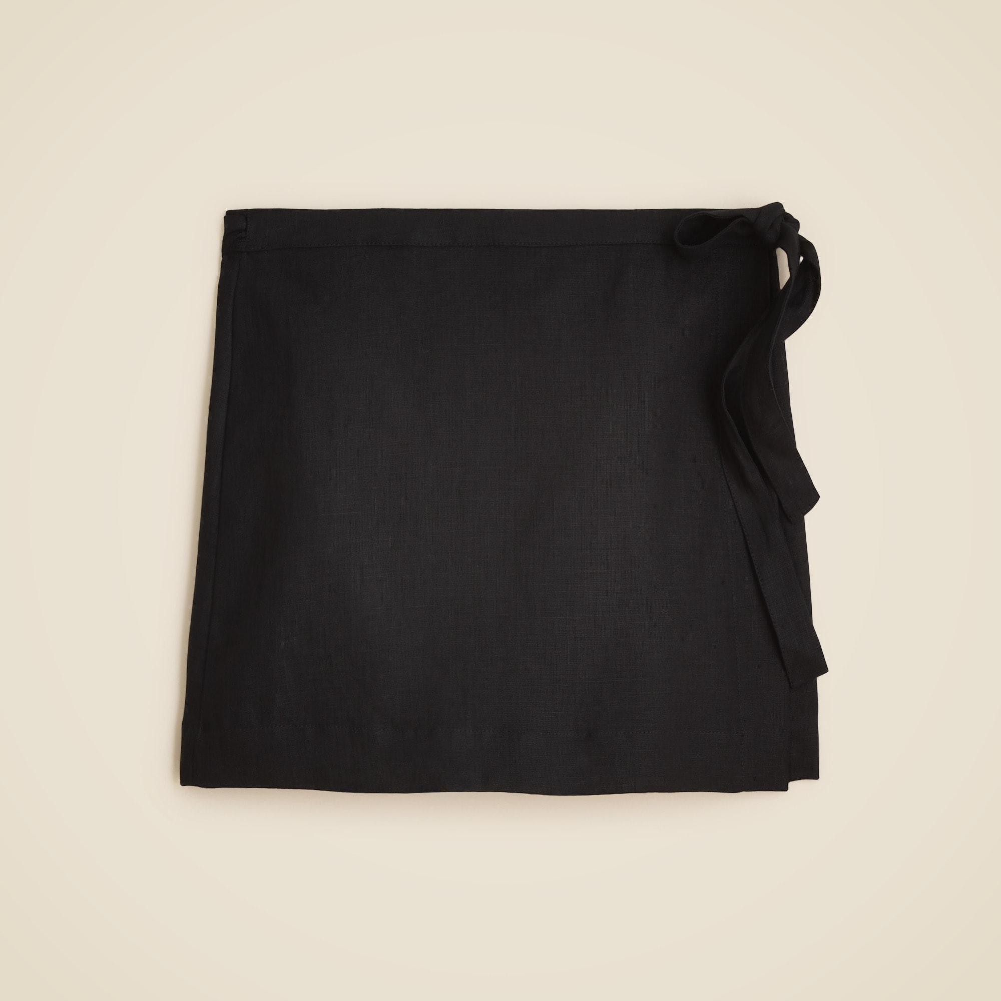 Wrap skirt in linen Product Image
