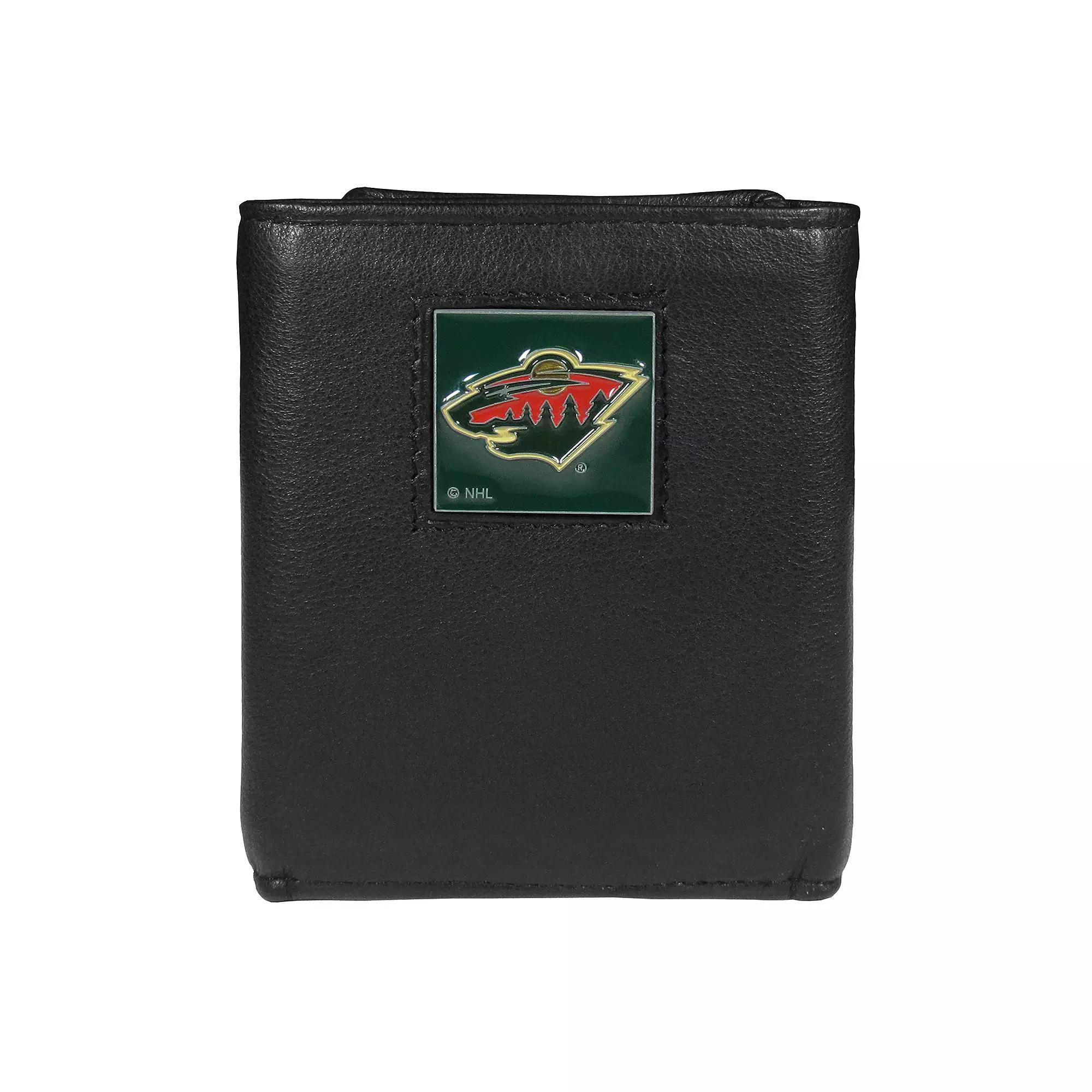 Men's Minnesota Wild Trifold Wallet, Black Product Image