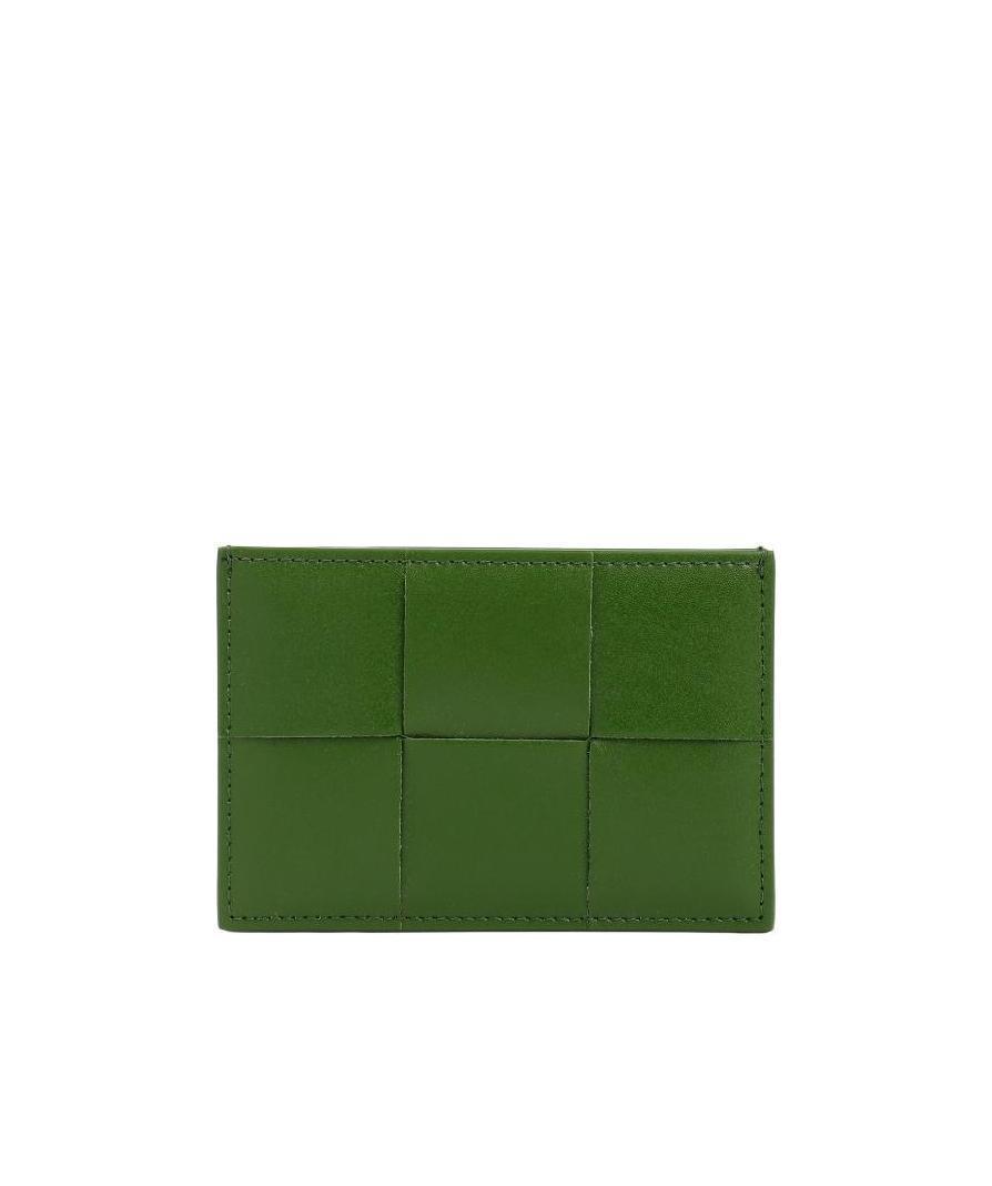 BOTTEGA VENETA Logo Card Bag In Green Product Image