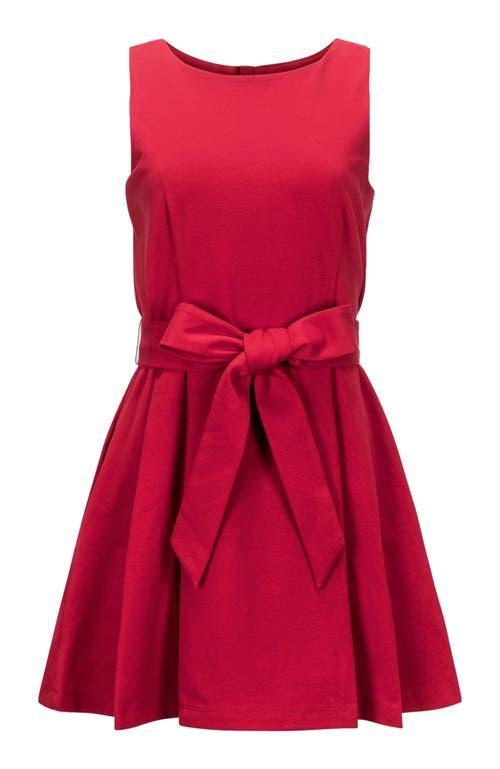 Hope & Henry Women's Sleeveless Ponte Skater Dress in Red Ponte Skater at Nordstrom, Size 12 Product Image