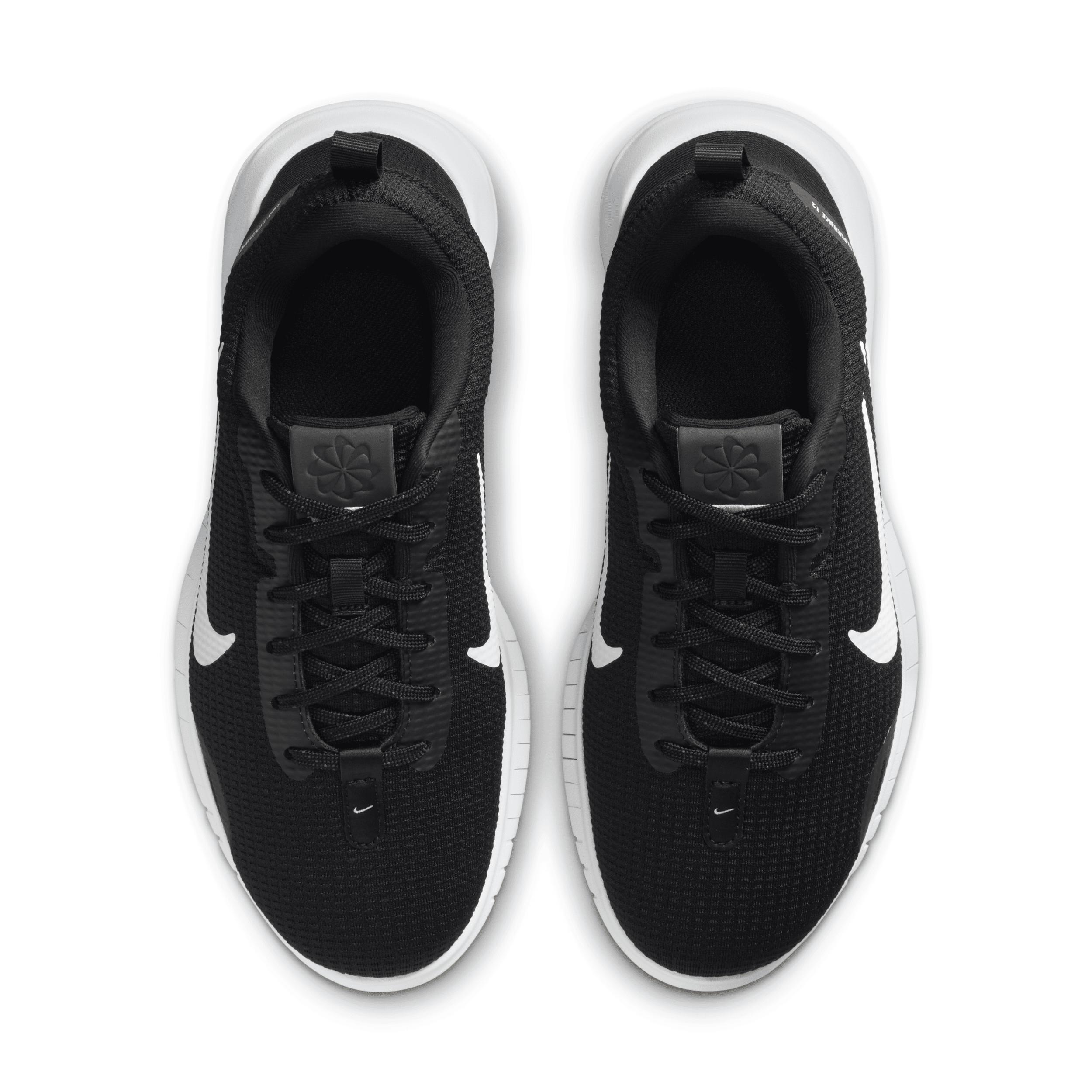 Nike Flex Experience Run 12 Women's Road Running Shoes, Size: 8.5, Black White Product Image